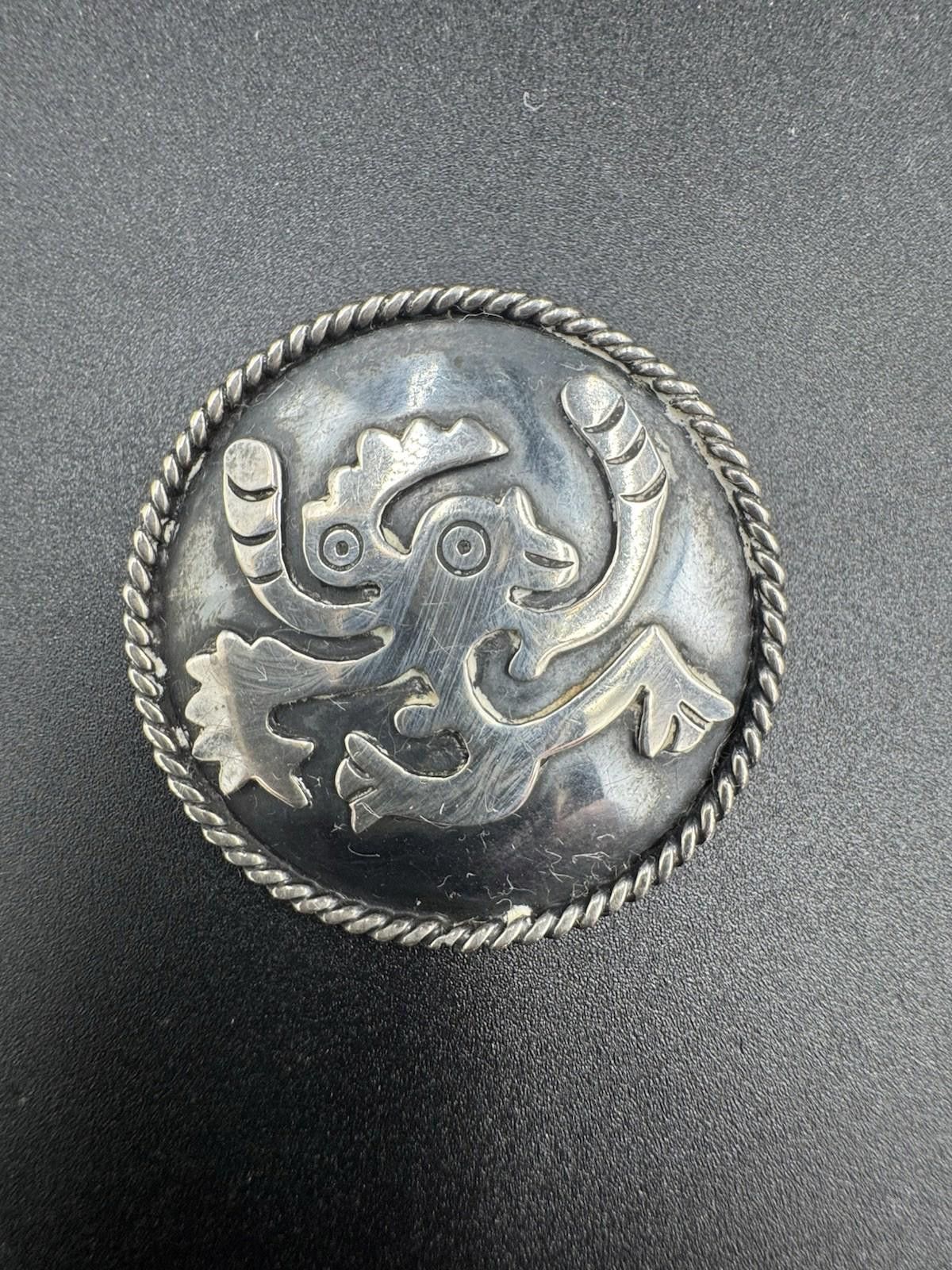 Other Vintage Taxco Sterling Silver Aztec Quetzalcoatl Mythical Se Size ONE SIZE - 1 Thumbnail