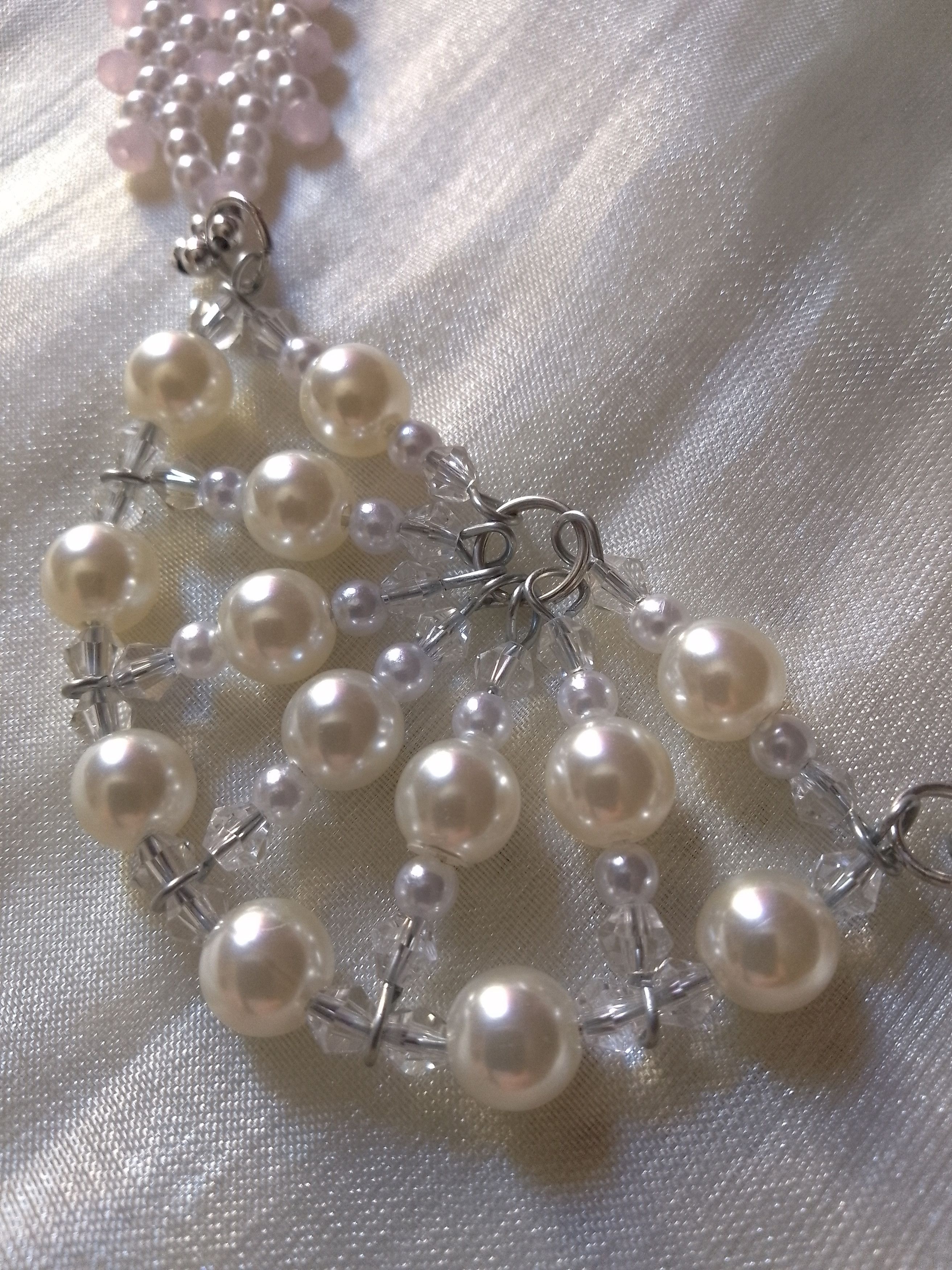 Handmade Necklace delicate beaded Fairy core wedding Size ONE SIZE - 5 Thumbnail