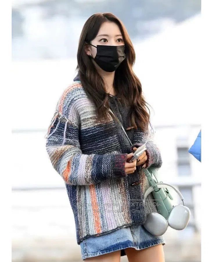 Acne Studios Acne Studios Striped knitted cardigan, rainbow gradient, h Size XS / US 0-2 / IT 36-38 - 2 Thumbnail