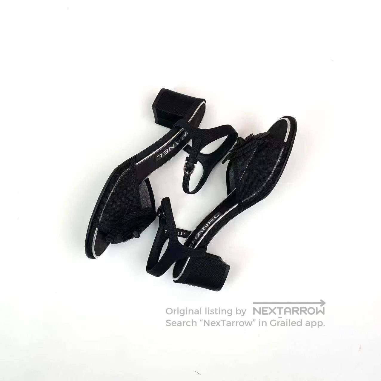 Other Chanel Camellia double C logo thick-heeled sandals| Size US 5 / IT 35 - 3 Thumbnail