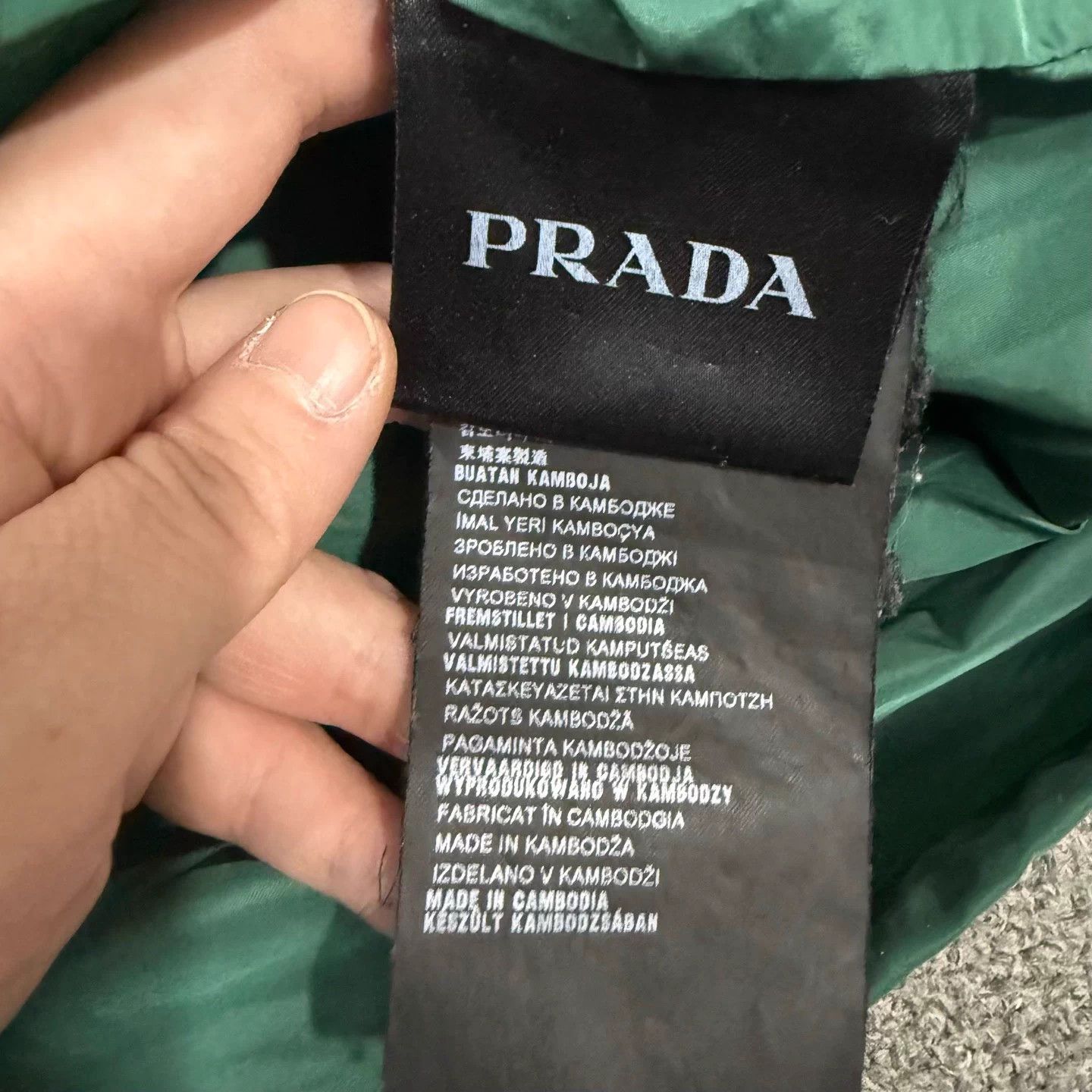 Prada Prada Green Triangle Logo Nylon Jacket 54 95 New Size US L / EU 52-54 / 3 - 4 Thumbnail