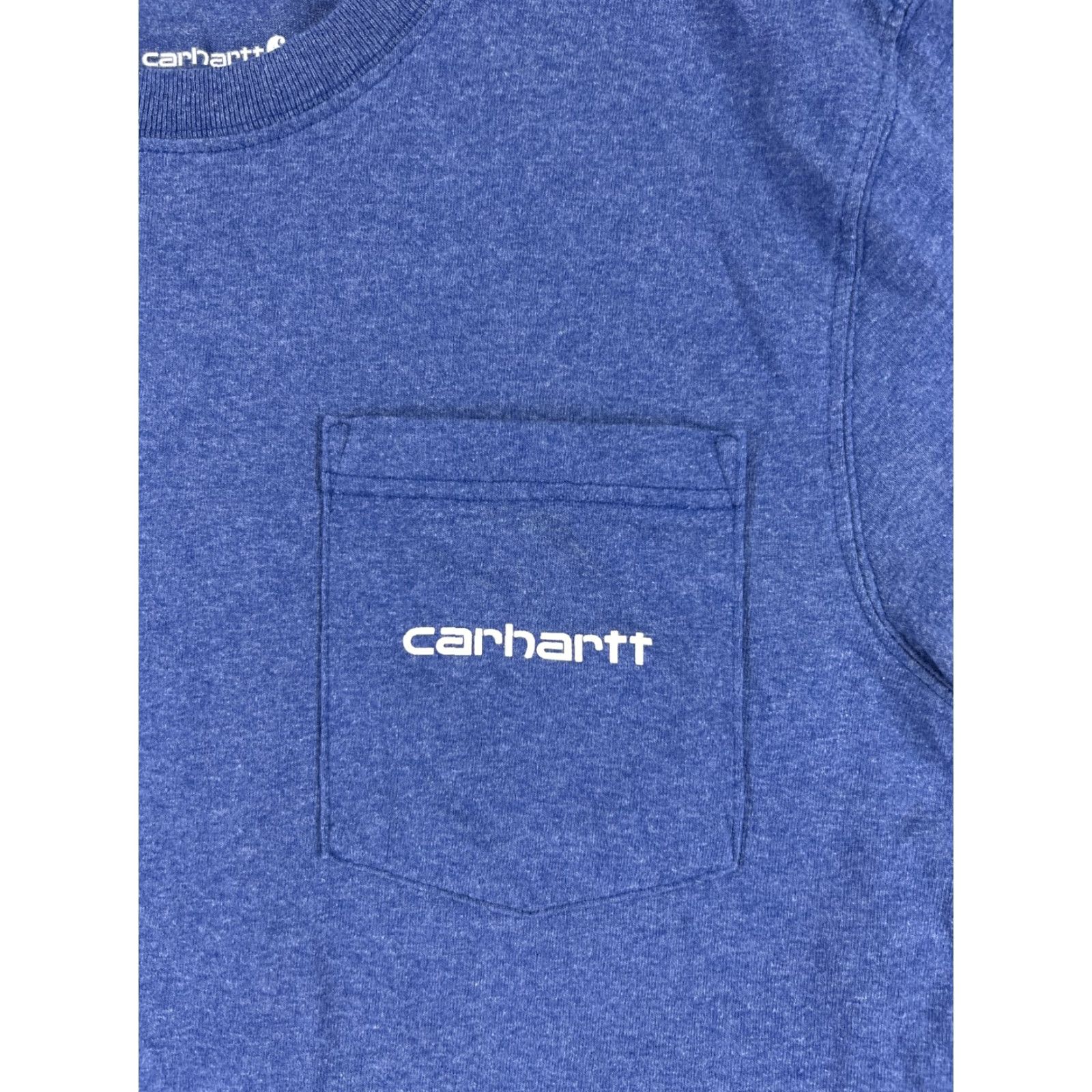 Carhartt Carhartt Shirt Men S Blue Short Sleeve Crew Neck Cotton Blend Pocket Logo 90s Beer Theme? Size US S / EU 44-46 / 1 - 6 Thumbnail