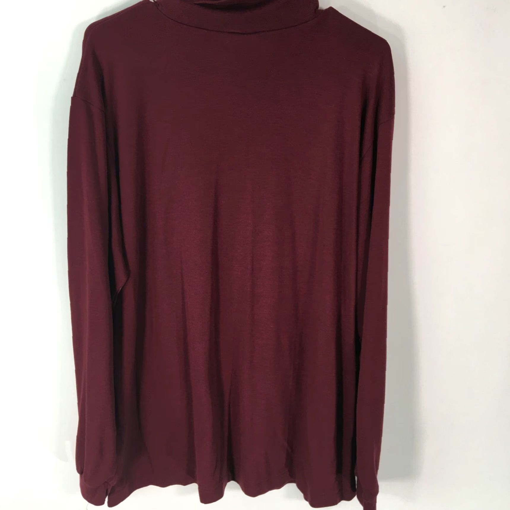 Vintage VINTAGE NB Mens Sweater Pullover Turtleneck Long Sleeve Size 3X Burgundy Fall Winter Casual Size US XXL / EU 58 / 5 - 2 Thumbnail