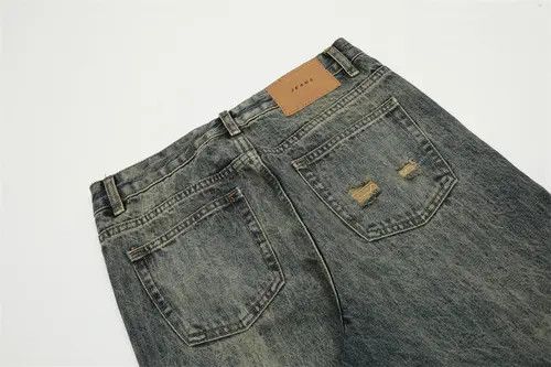 VIBE Distressed washed loose pocket ripped flared jeans Size US 32 / EU 48 - 6 Thumbnail