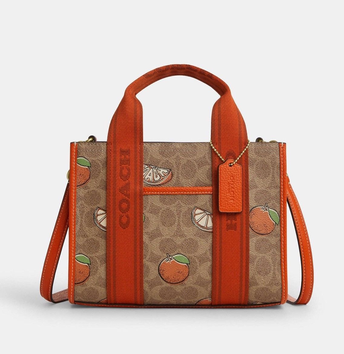 Coach NWT COACH Smith Tote Bag 24 With Orange Print CAR81 Size ONE SIZE - 1 Thumbnail