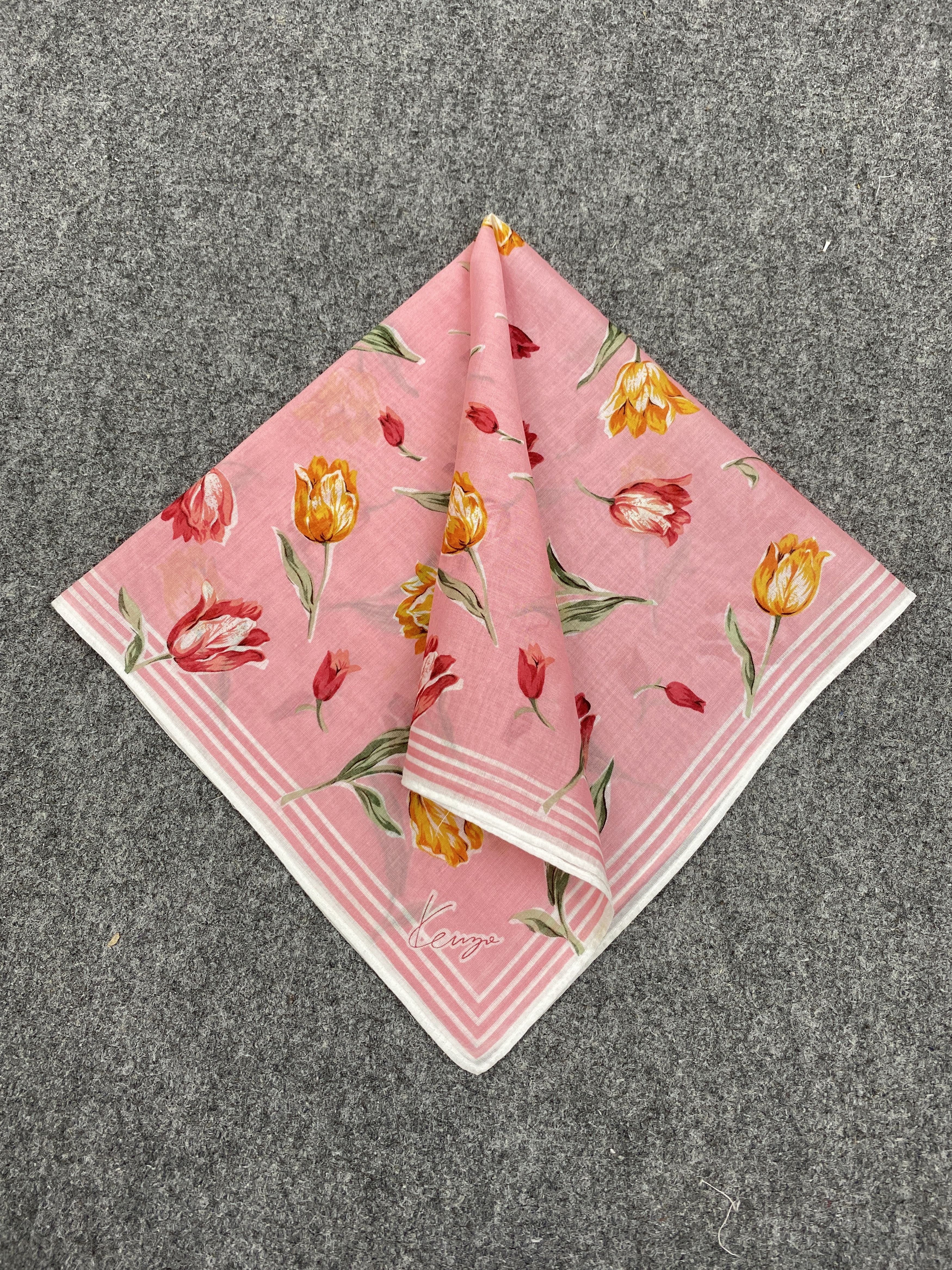 Kenzo × Vintage Kenzo Handkerchief / Bandana / Neckerchief HKC0211 Size ONE SIZE - 3 Thumbnail