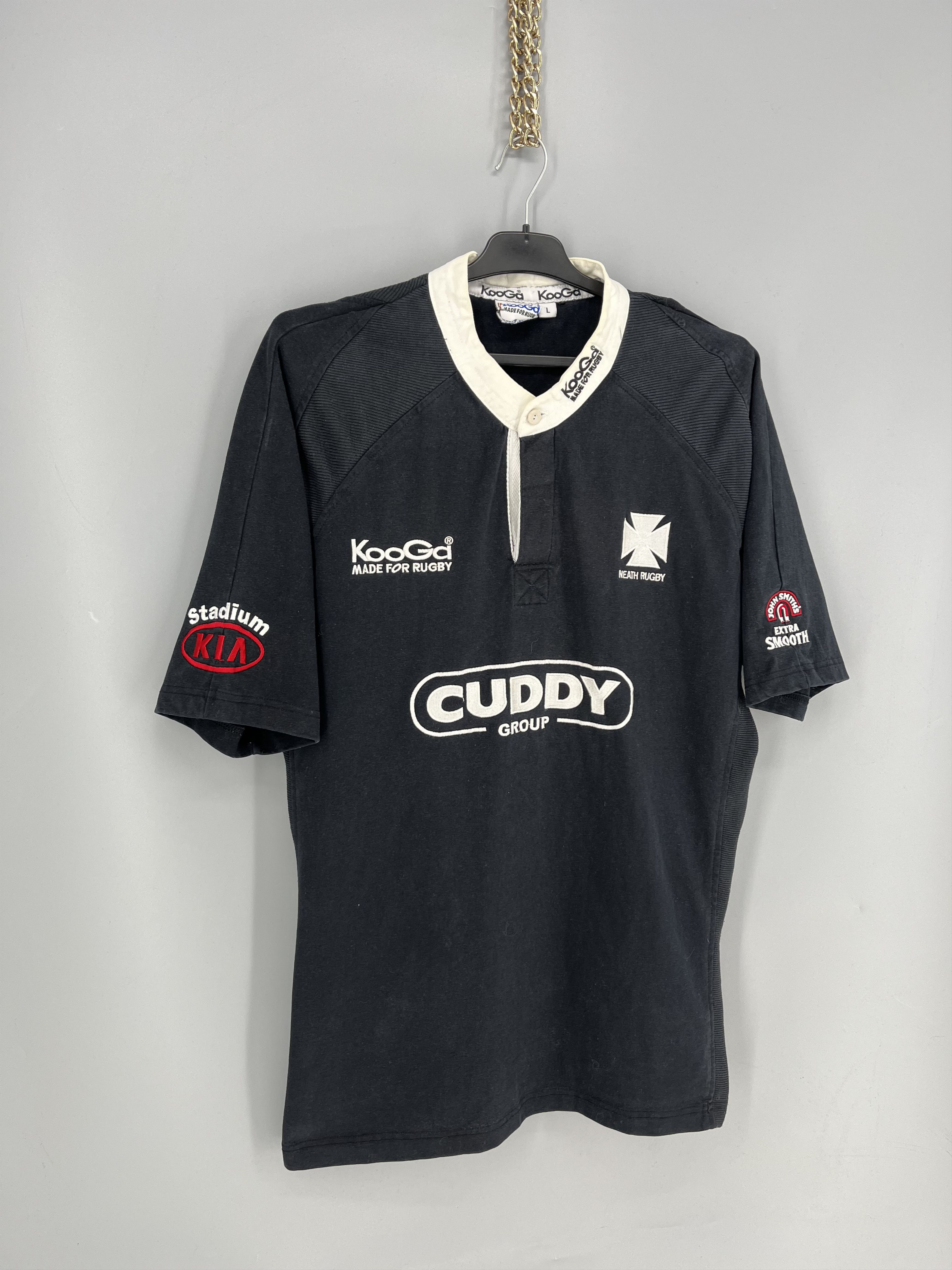 Vintage Official Kooga Neath home rugby shirt from the 2003/04 Size US L / EU 52-54 / 3 - 2 Thumbnail