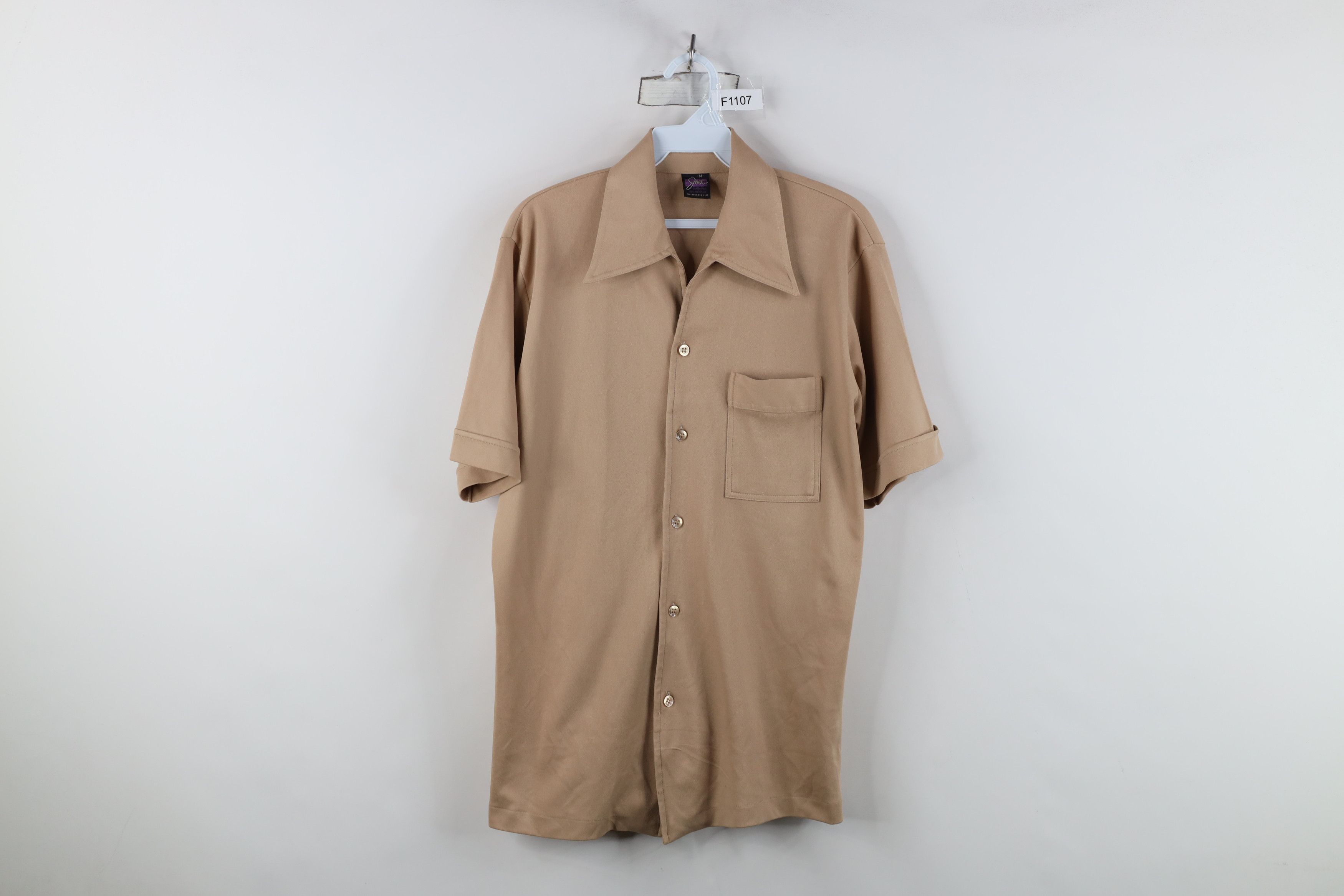 Vintage Vintage 70s Streetwear Camp Collar Short Sleeve Button Shirt Size US M / EU 48-50 / 2 - 1 Thumbnail