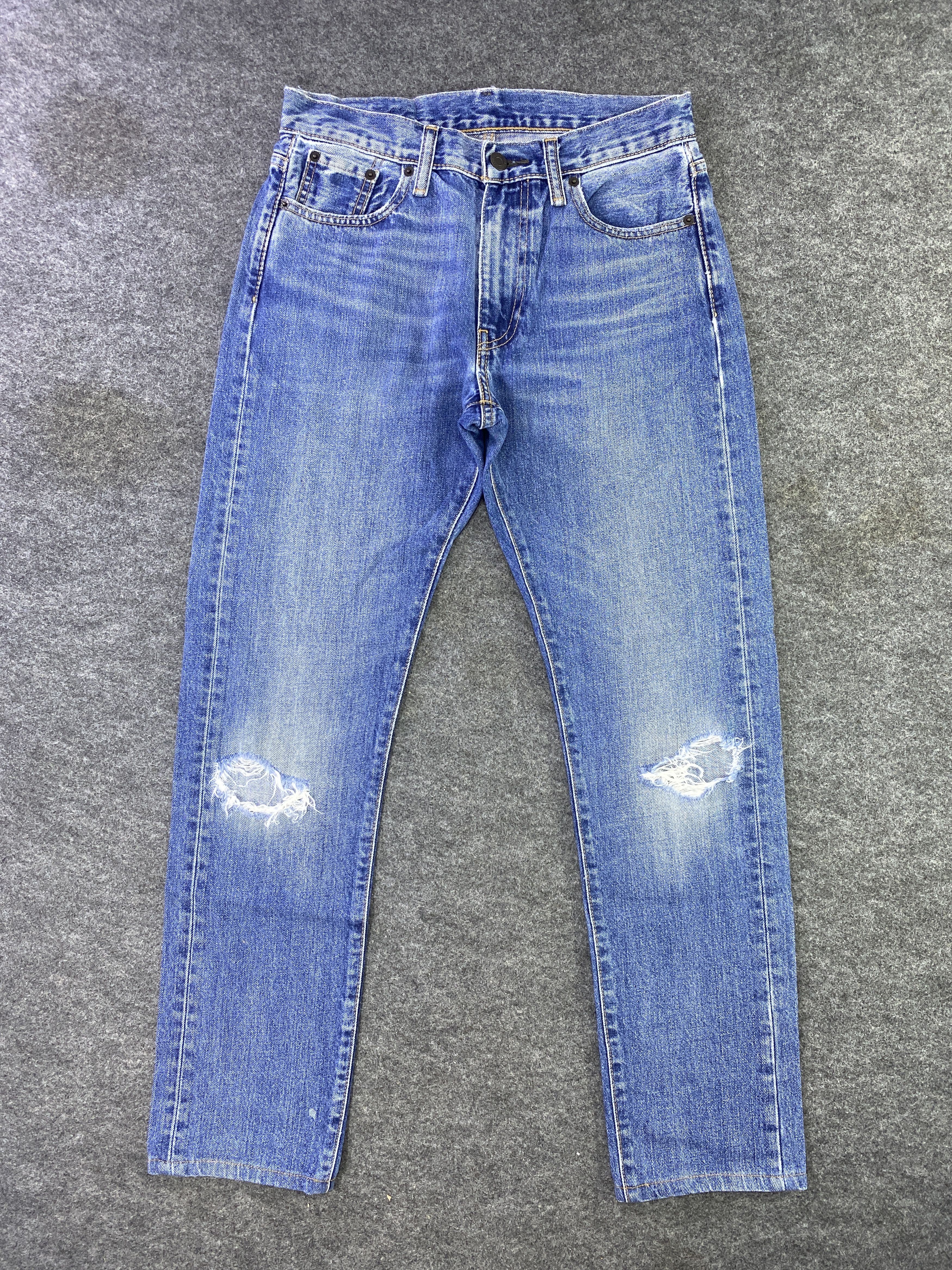 Levi's Vintage Levi's 505 C Distress Blue wash Jeans - J877 Size 29" - 1 Thumbnail