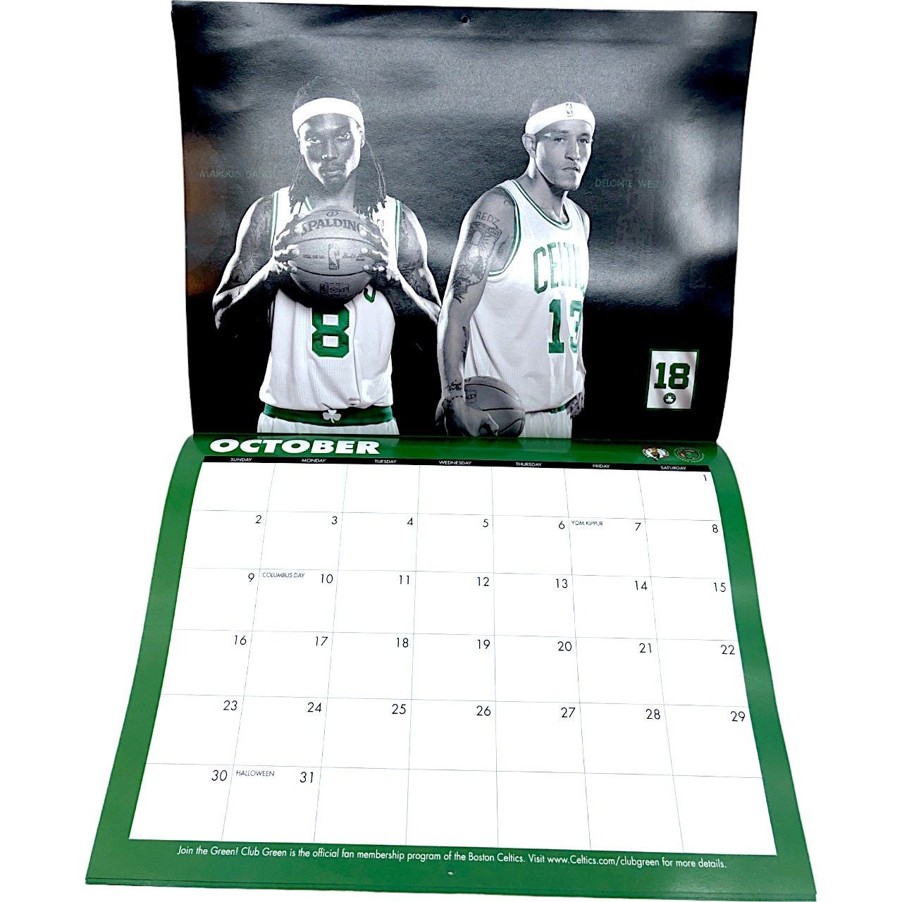 NBA Boston Celtics 2011 Team Calendar *NEW* Size ONE SIZE - 11 Thumbnail