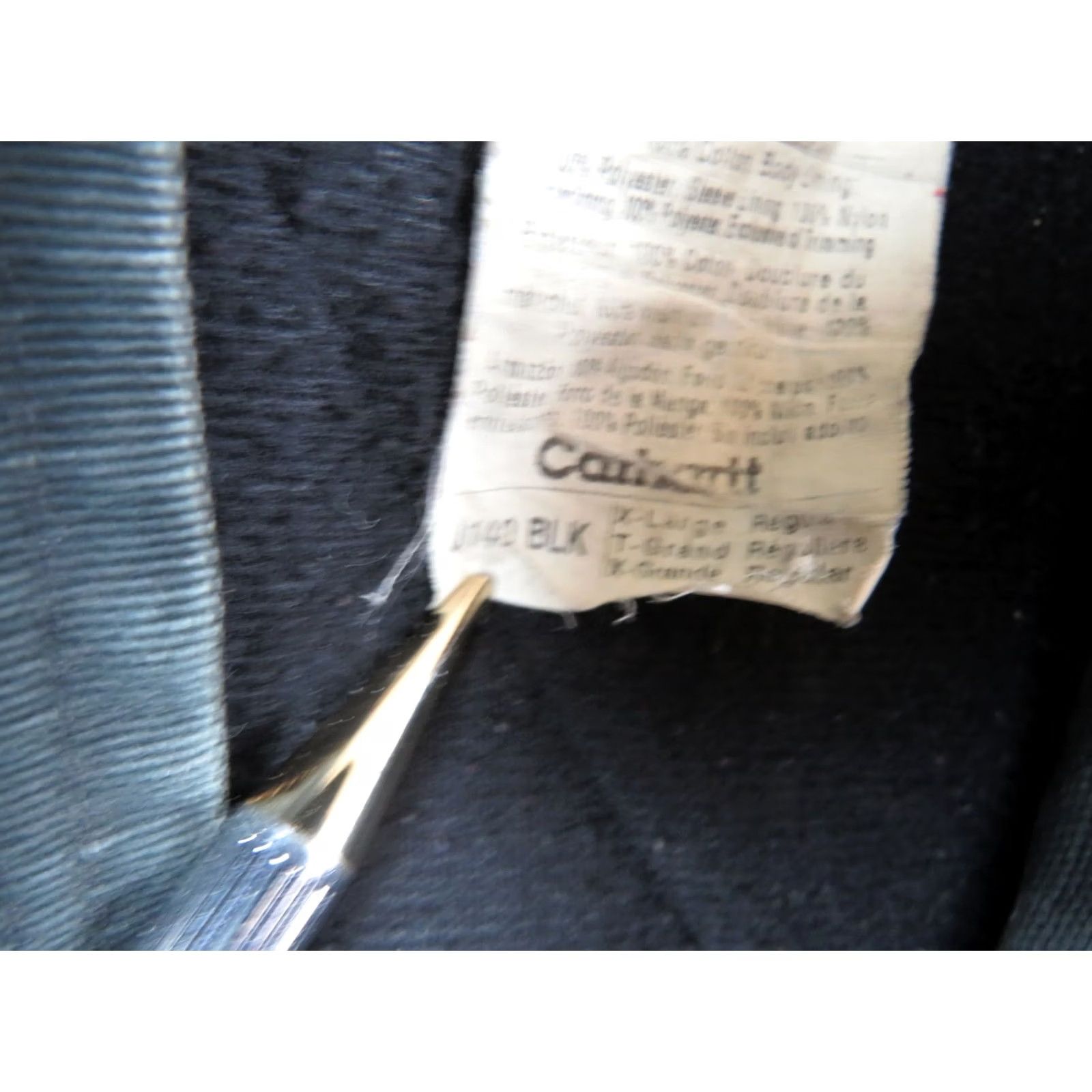 Carhartt VINTAGE Carhartt J140 Black Hooded Chore Jacket XL Men’s Overcoat Mid-Length Canvas Cotton Winter Workwear Casual Regular Fit Size US XL / EU 56 / 4 - 5 Thumbnail