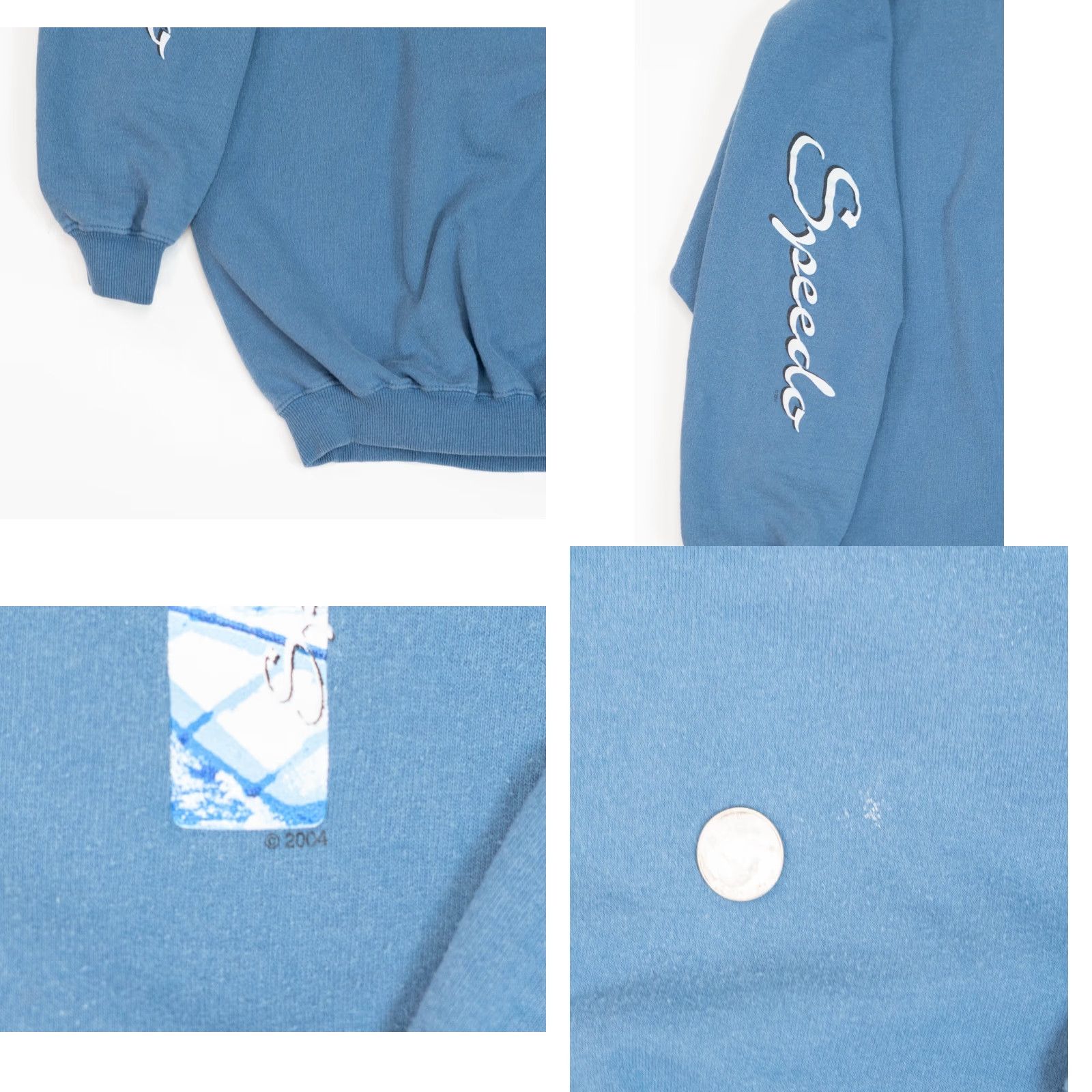 Speedo VINTAGE Speedo Crewneck Sweater Men XL Blue 90s Y2K USA Surfer Logo Plants Animals Ocean Graphic Print All Seasons Heavyweight Pullover Casual Travel Size US XL / EU 56 / 4 - 9 Thumbnail