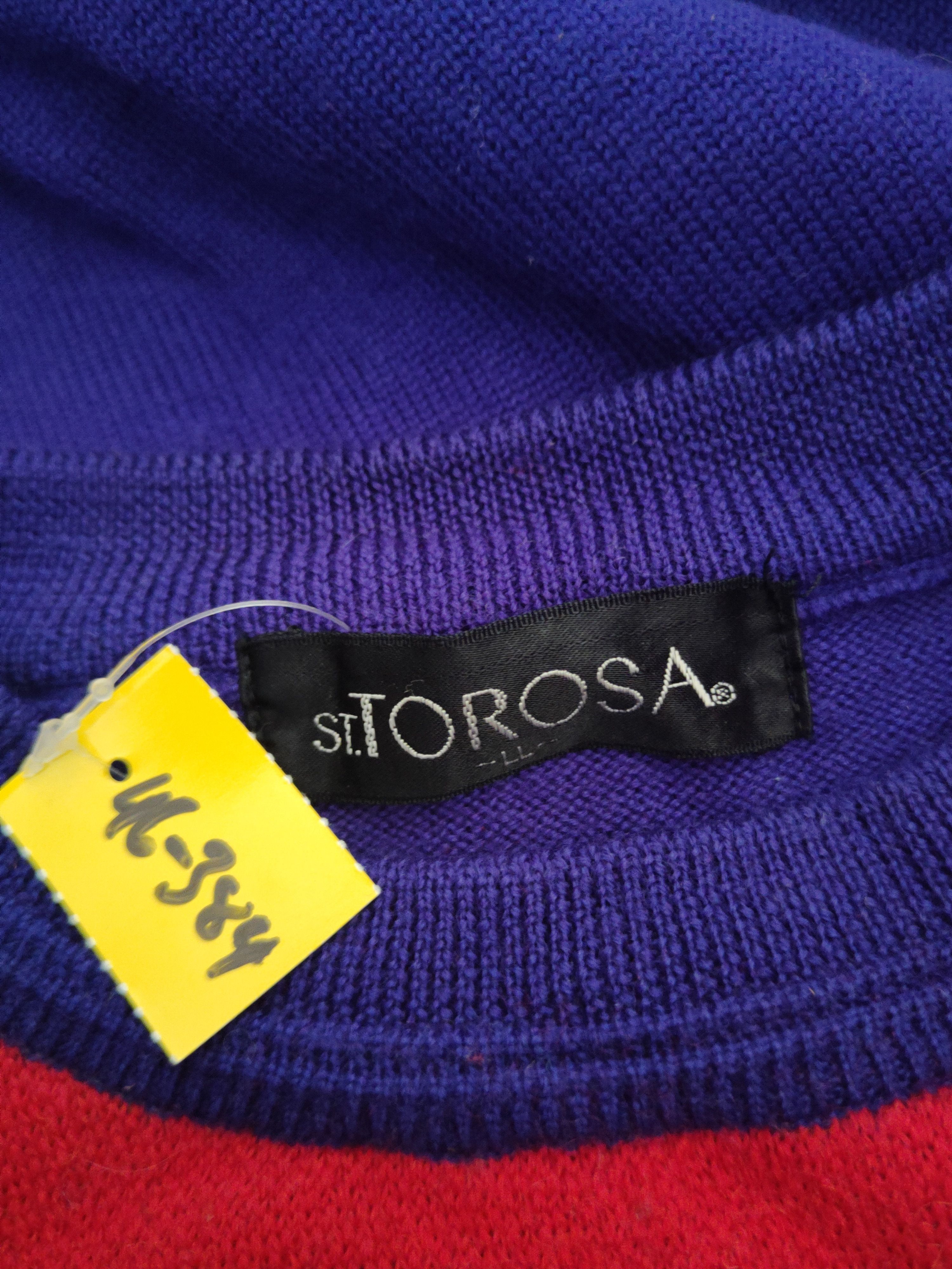 Japanese Brand DL St.Torosa Purple Red Knitwear Sweatshirts #46-384 Size L / US 10 / IT 46 - 13 Thumbnail