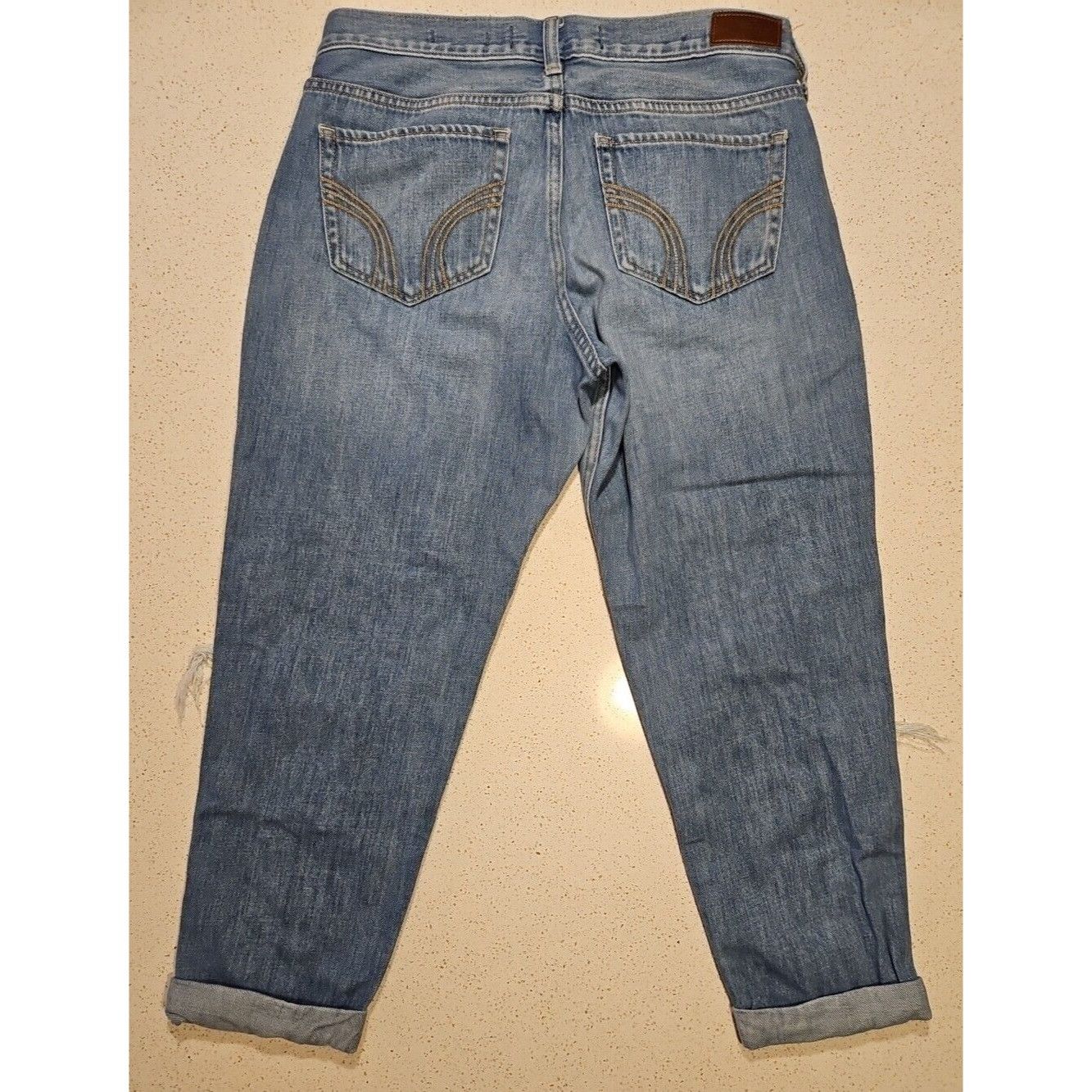 Hollister Hollister Boyfriend Jeans Womens 7/28 Distressed Button Fly Size 28" / US 6 / IT 42 - 5 Thumbnail