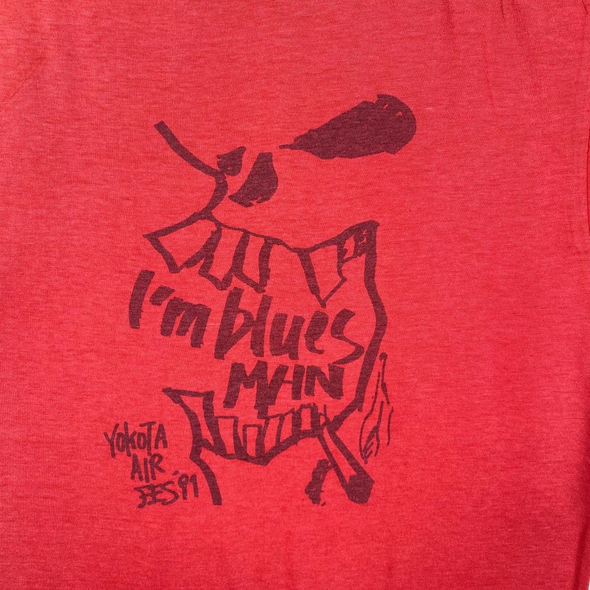 Vintage Vintage 90's I'm Blues Man Yokota Air Fes '91 Tee Shirt Size US S / EU 44-46 / 1 - 2 Thumbnail