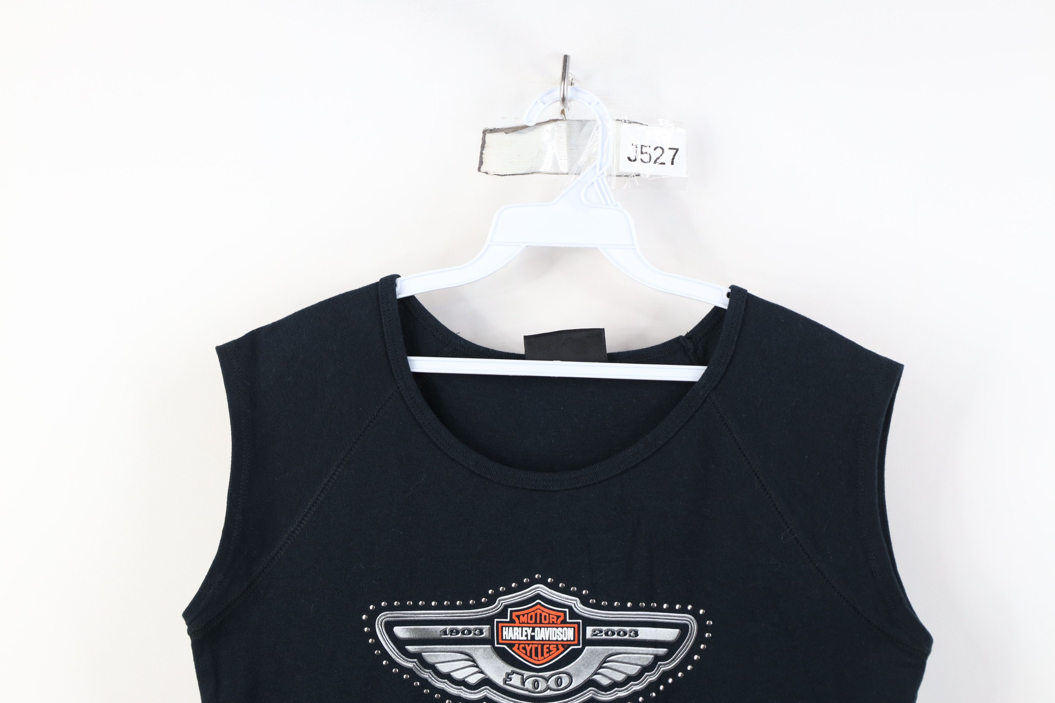 Harley Davidson Vintage Y2K 2003 Harley Davidson Anniversary Ribbed T-Shirt Size M / US 6-8 / IT 42-44 - 2 Thumbnail