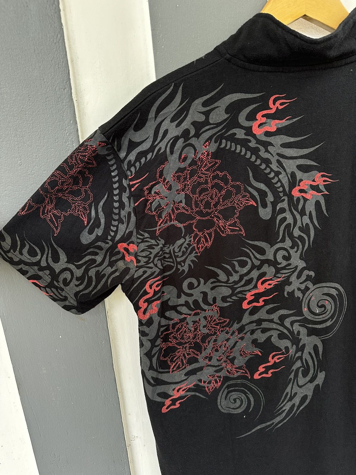 Beauty Beast CRAZY SHIRT BIG DRAGON FRONT AND BACK SICK YAKUZA STYLE Size US XL / EU 56 / 4 - 4 Thumbnail