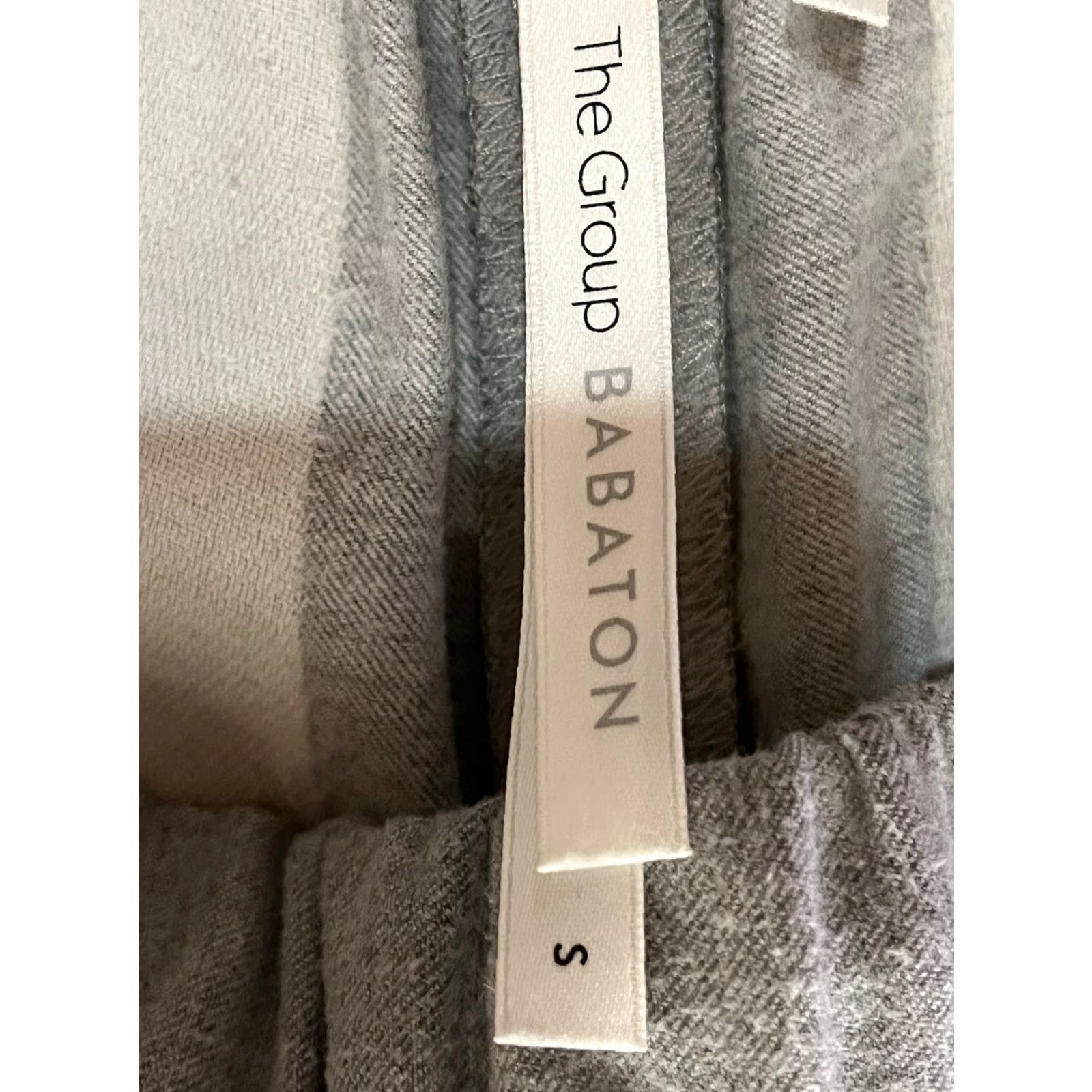 Vintage Womens Babaton The Group Light Grey Pants Sz S GUC Pull on Drawstring Crop Size 28" / US 6 / IT 42 - 3 Thumbnail