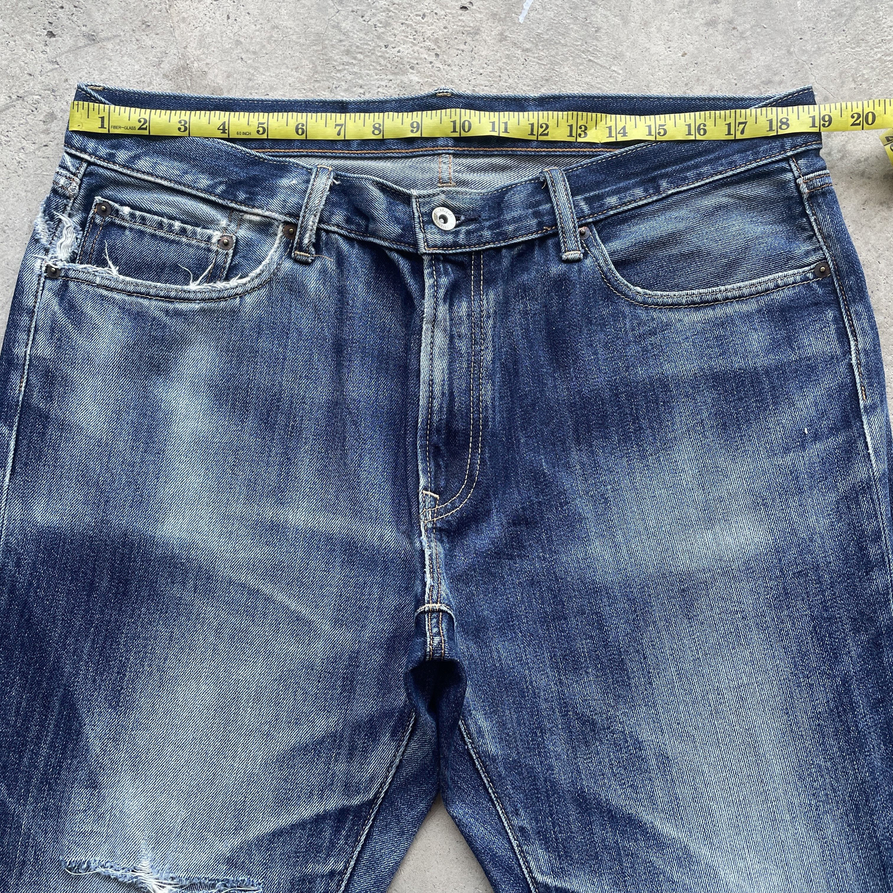 Japanese Brand VINTAGE JAPANESE FADED DISTRESSED JEANS PANTS DENIM W38 Size US 38 / EU 54 - 5 Thumbnail