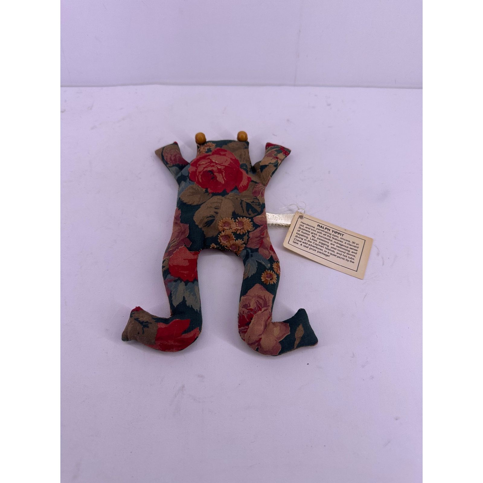 & Other Stories Vintage Ralph Yippet Bean Bag Pink Floral Frog Size ONE SIZE - 1 Thumbnail