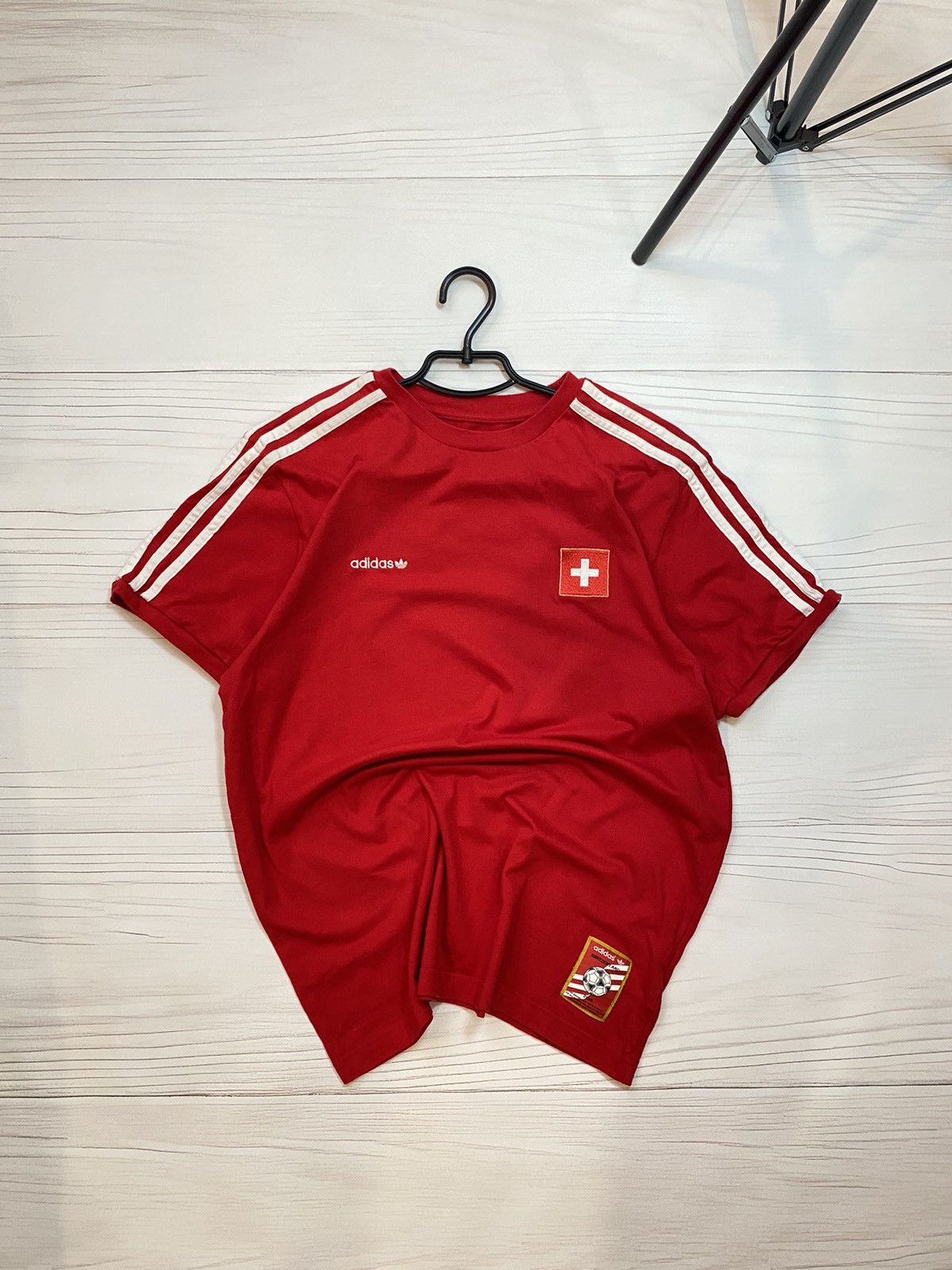Adidas × Vintage Vintage Suisse National Team Soccer Shirt Football Jersey Size US L / EU 52-54 / 3 - 1 Thumbnail