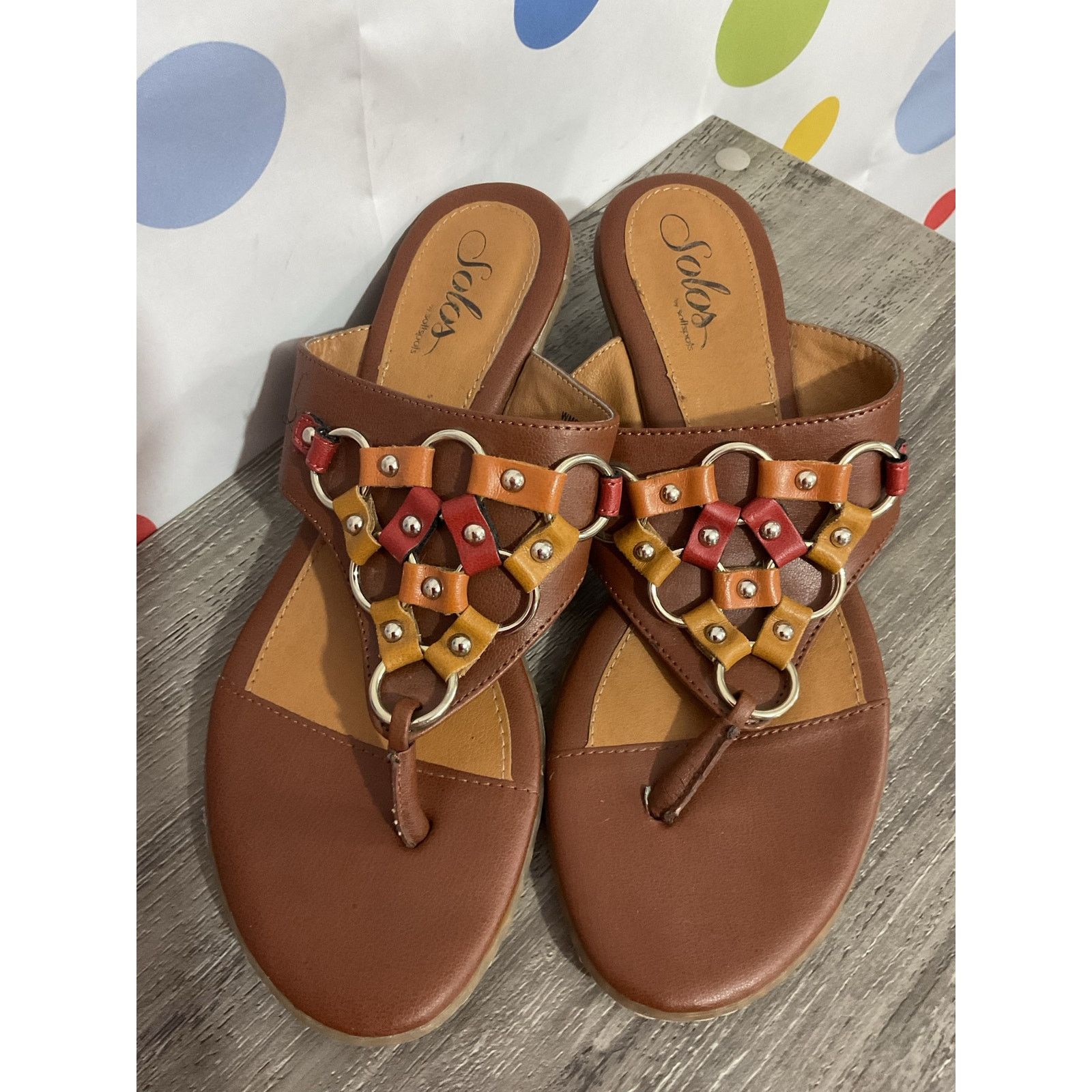 Other Solos By Soft Spots Leather Sandals Size 9 Grailed