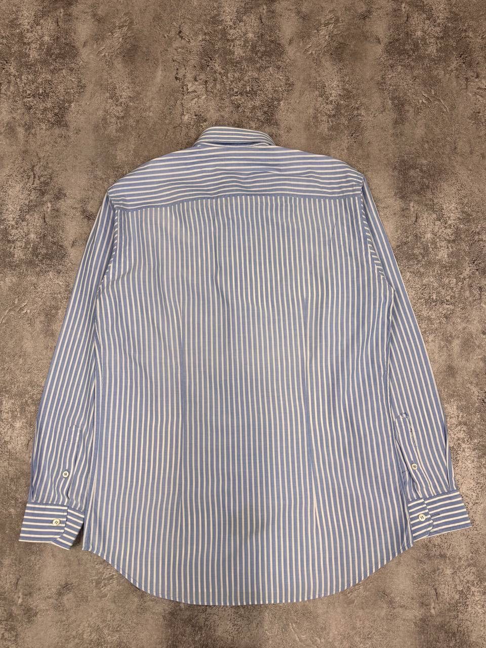 Z Zegna Z Zegna Sport Men Striped Shirt Blue White Size M Size US M / EU 48-50 / 2 - 5 Thumbnail