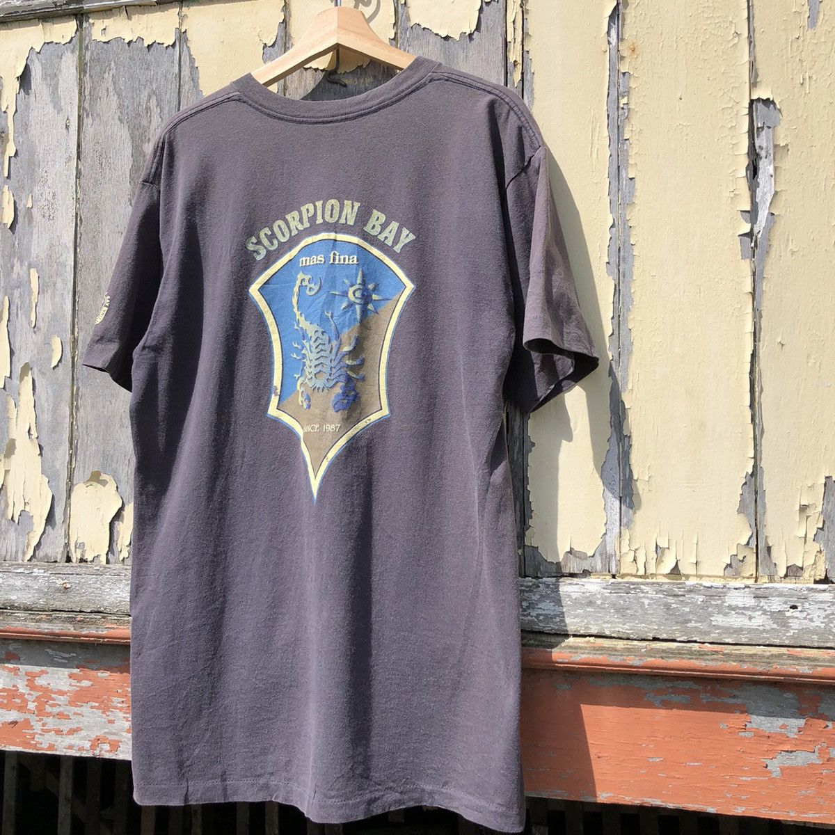 Vintage 💢Faded💢 Vintage 90s SCORPION BAY Surf Style Tshirt Size US L / EU 52-54 / 3 - 2 Thumbnail