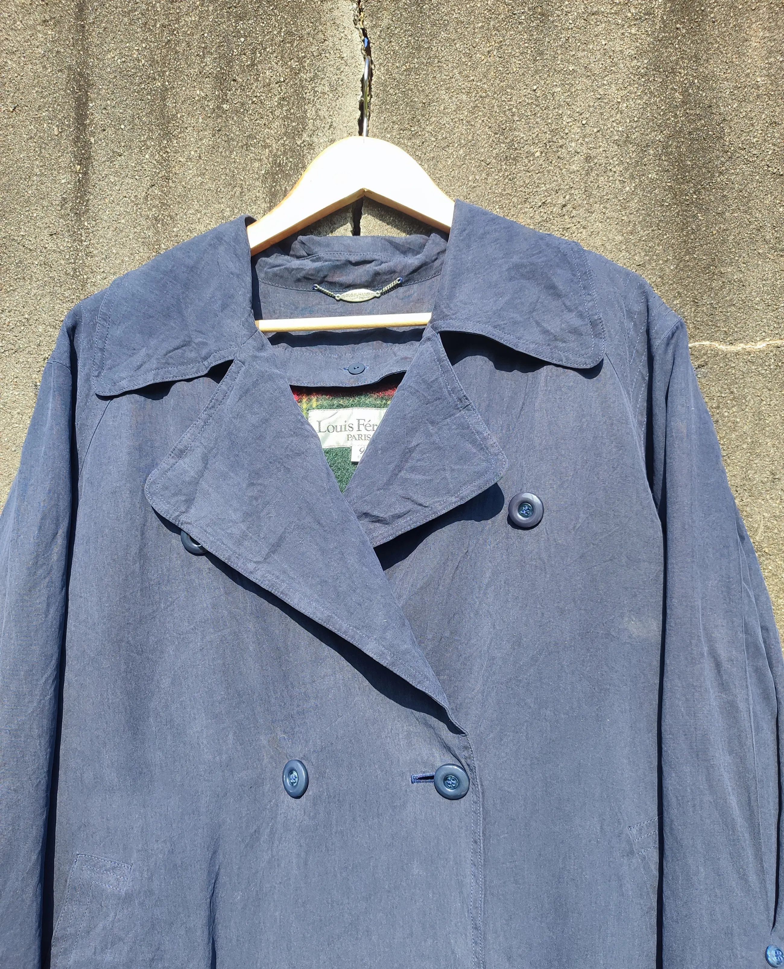 Louis Feraud Vintage Louis Féraud Paris DoubleBreasted Flared Trench Coat Size XL / US 12-14 / IT 48-50 - 3 Thumbnail