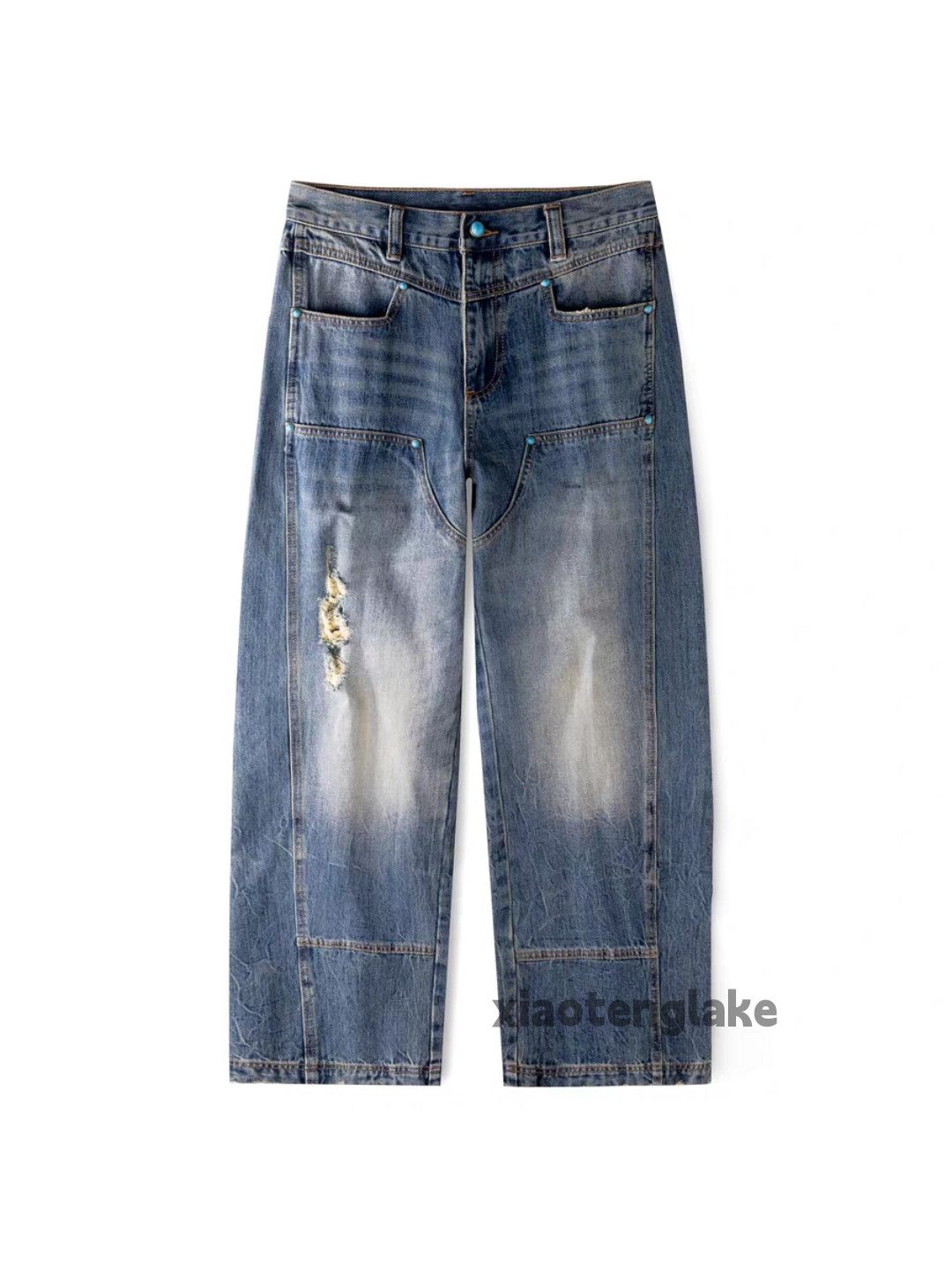 Jean Unisex outdoor yuppie y2k carpenter workwear jeans Size US 38 / EU 54 - 5 Thumbnail