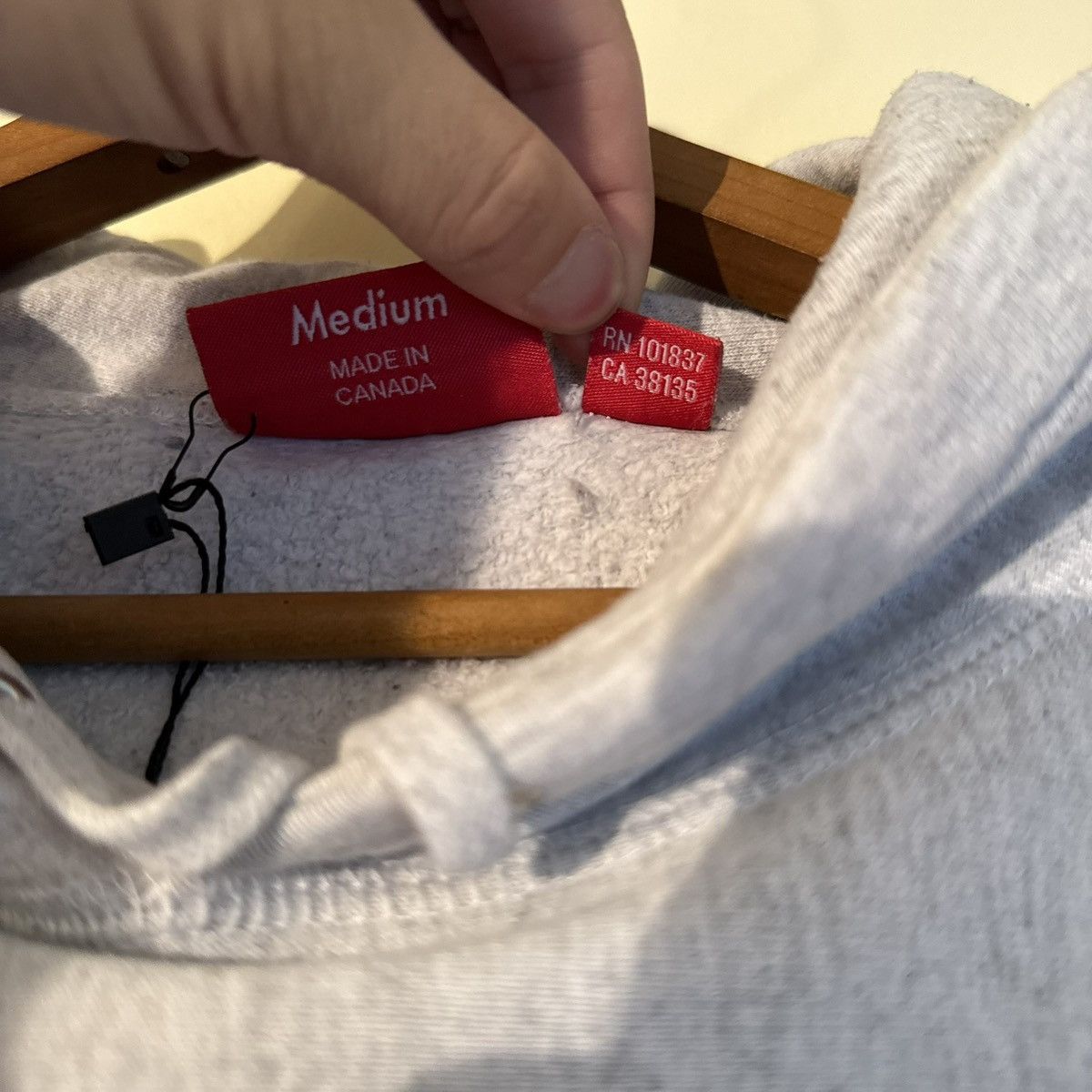 Supreme Supreme Green Apple Heather Gray Hoodie medium Size US M / EU 48-50 / 2 - 5 Thumbnail