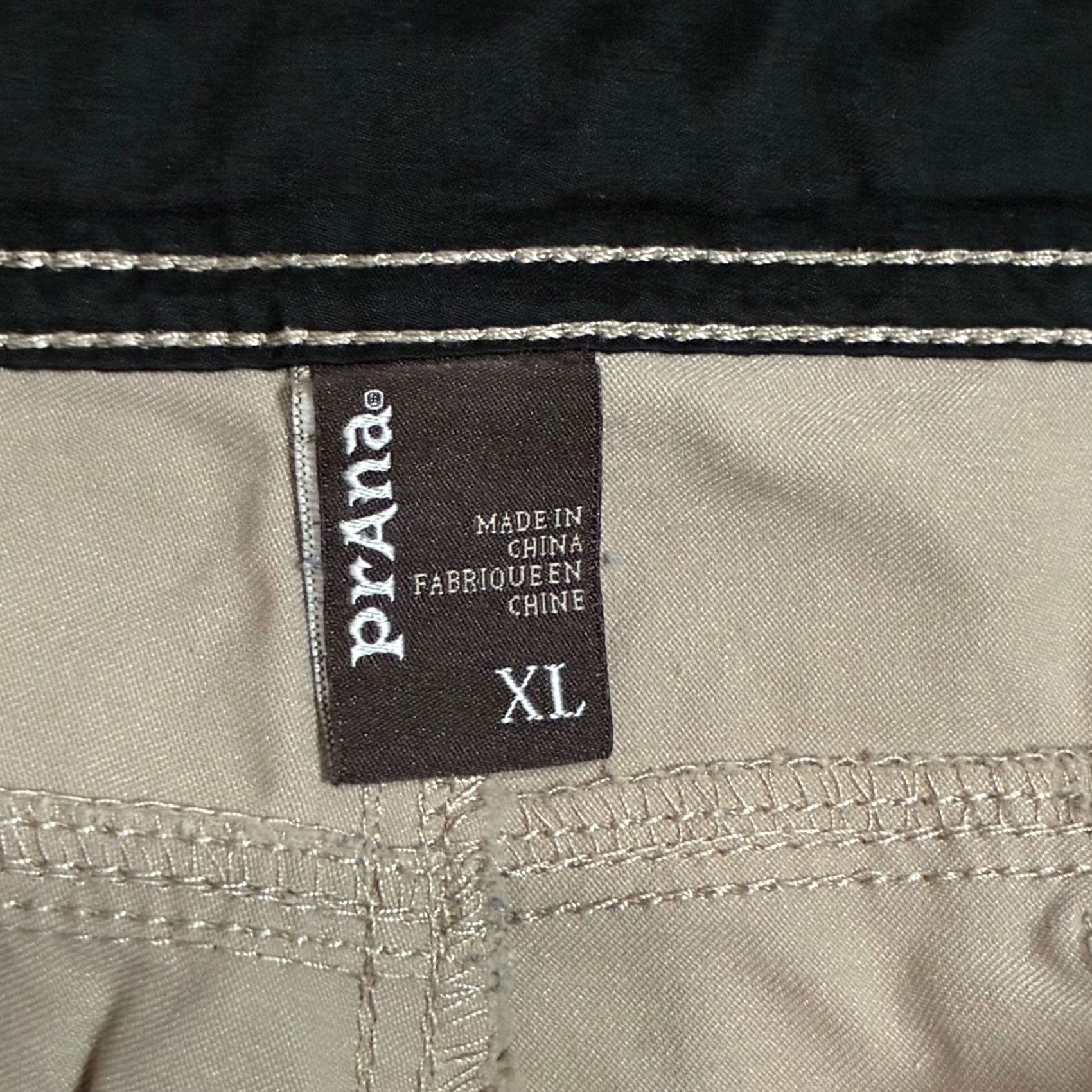 Prana prAna Shorts Mens XL Beige Zion Khaki Cargo Built Belt Outdoor Adventure Men Size US 36 / EU 52 - 7 Thumbnail