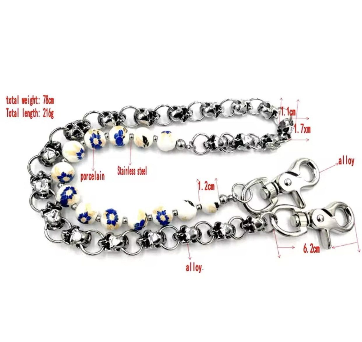 Other Beads Pant Chain Size ONE SIZE - 2 Thumbnail