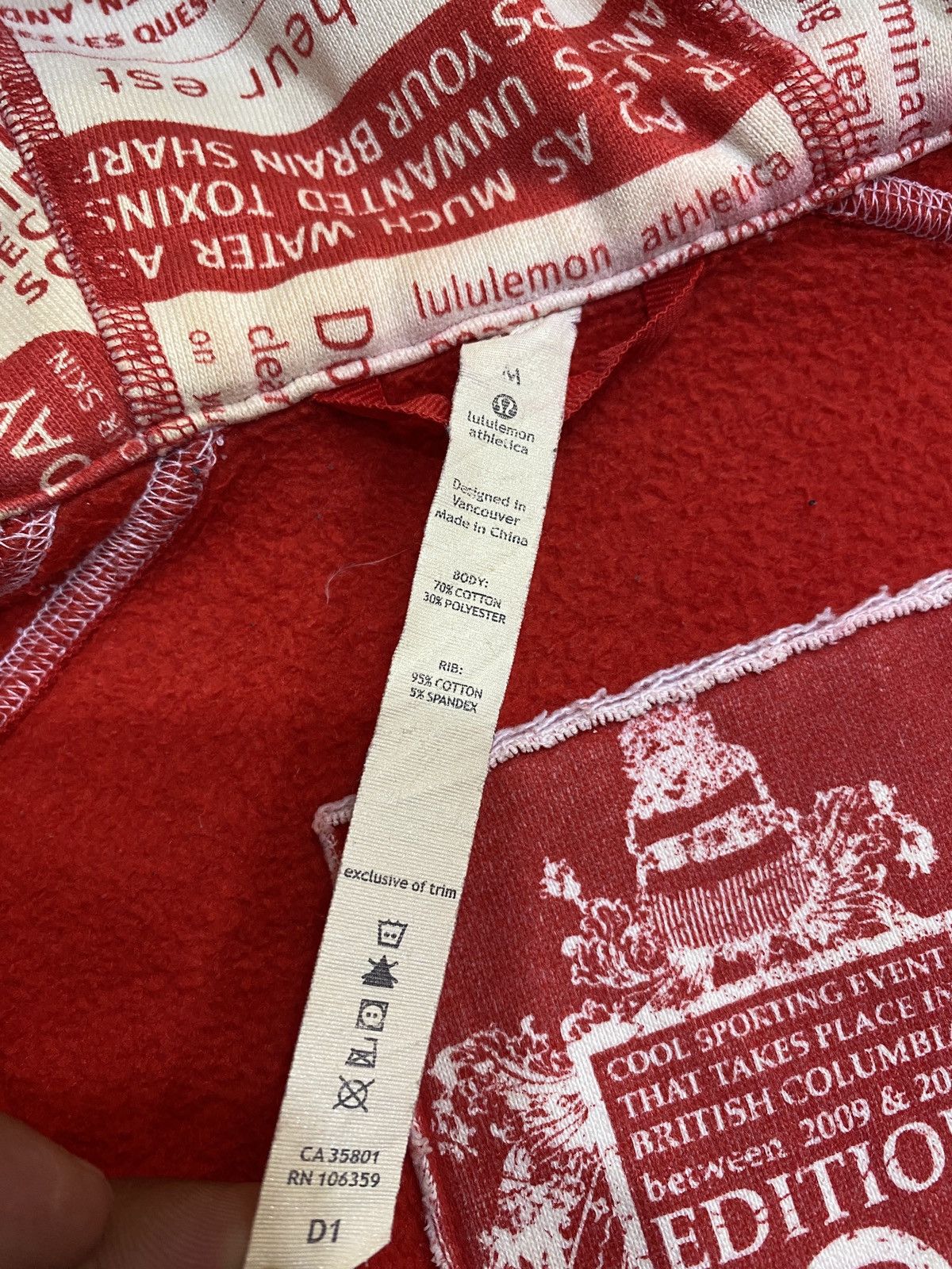 Lululemon Lululemon Vintage 2010 Vancouver Winter Olympics SE Size US M / EU 48-50 / 2 - 8 Thumbnail