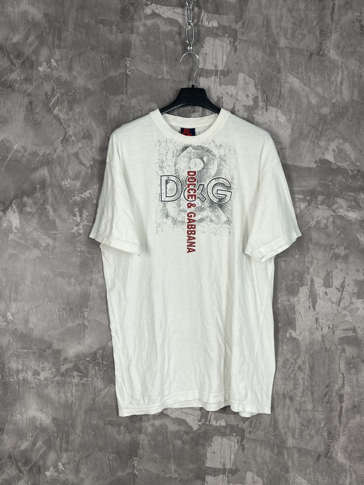 Dolce & Gabbana × Vintage DOLCE AND GABBANA Y2K FADE 3D Retro T SHIRT Size US L / EU 52-54 / 3 - 1 Thumbnail