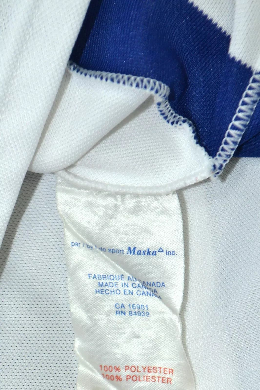 Ccm NHL TORONTO MAPLE LEAFS JERSEY CCM SIZE XL ADULT Size US XL / EU 56 / 4 - 9 Thumbnail
