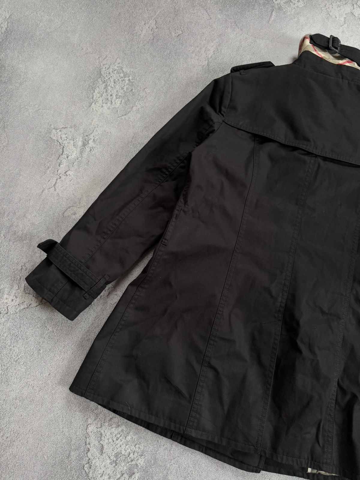 Burberry × Burberry Prorsum Burberry London L black double breasted trench coat jacket Size L / US 10 / IT 46 - 20 Thumbnail