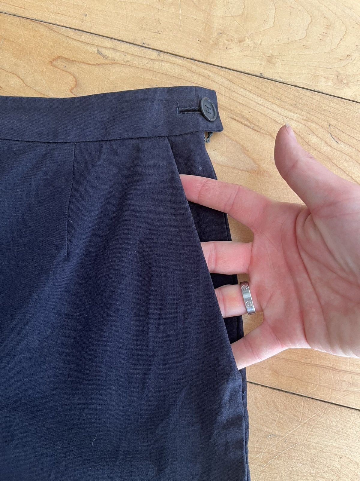 Hermes Hermes by Martin Margiela FW 2001 Straight Trousers Size 26" / US 2 / IT 38 - 4 Thumbnail