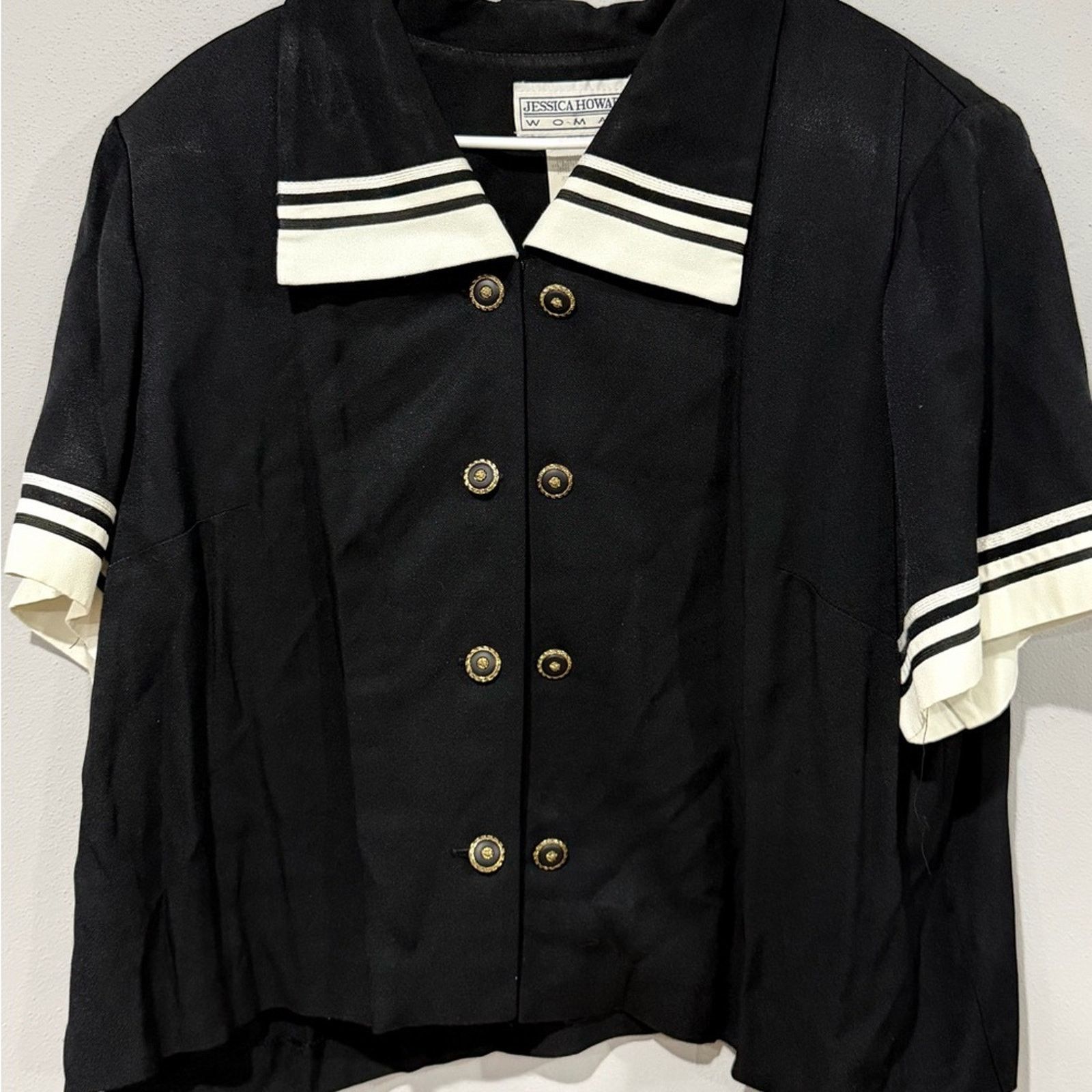 Other VINTAGE Jessica Howard Sailor Chic 2-Piece Pant Set Size 22 Size 3XL / US 20-22 - 9 Thumbnail