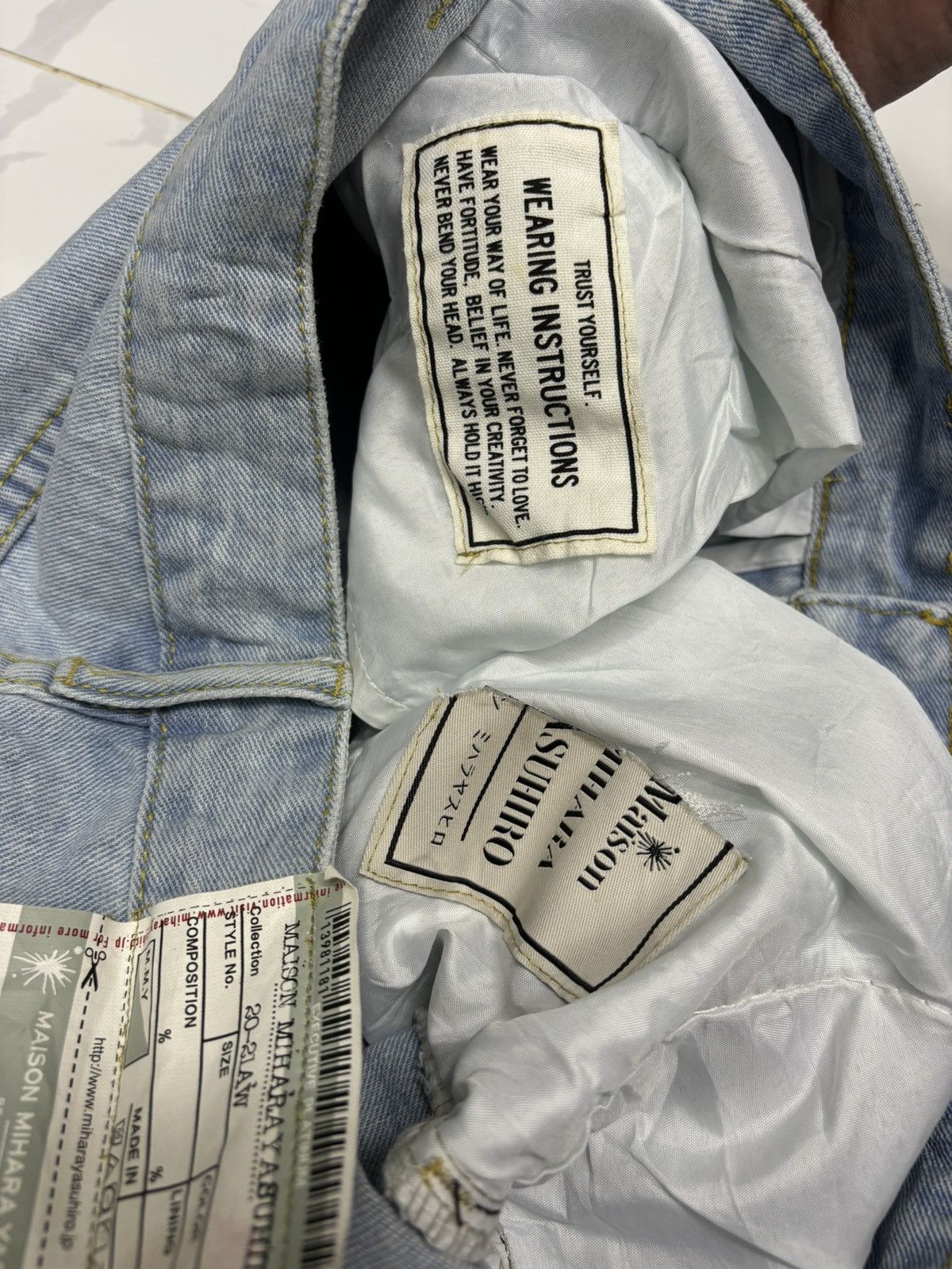 Maison MIHARA YASUHIRO 🔥MIHARAYASUHIRO AW20-21 PATCHWORK CUSTOM MADE BAGGY JEANS Size US 34 / EU 50 - 13 Thumbnail