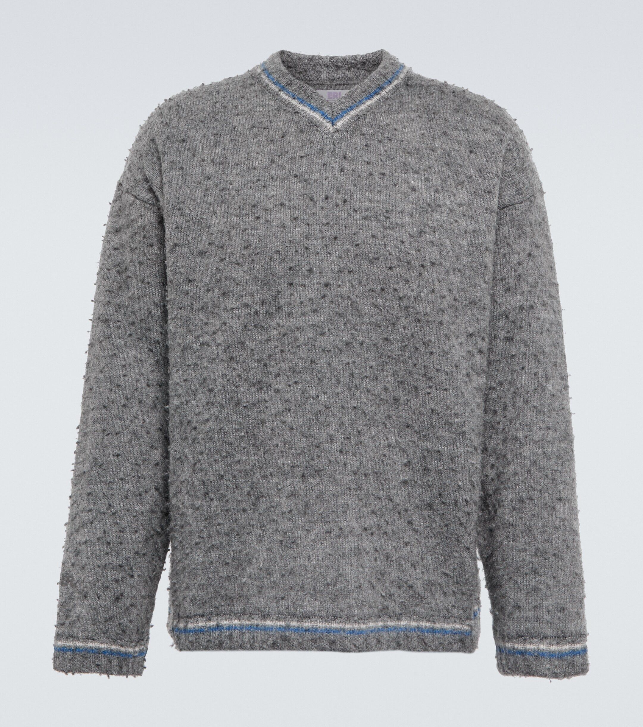 ERL o1y0125 V-Neck Sweater in Grey Size US L / EU 52-54 / 3 - 1 Thumbnail