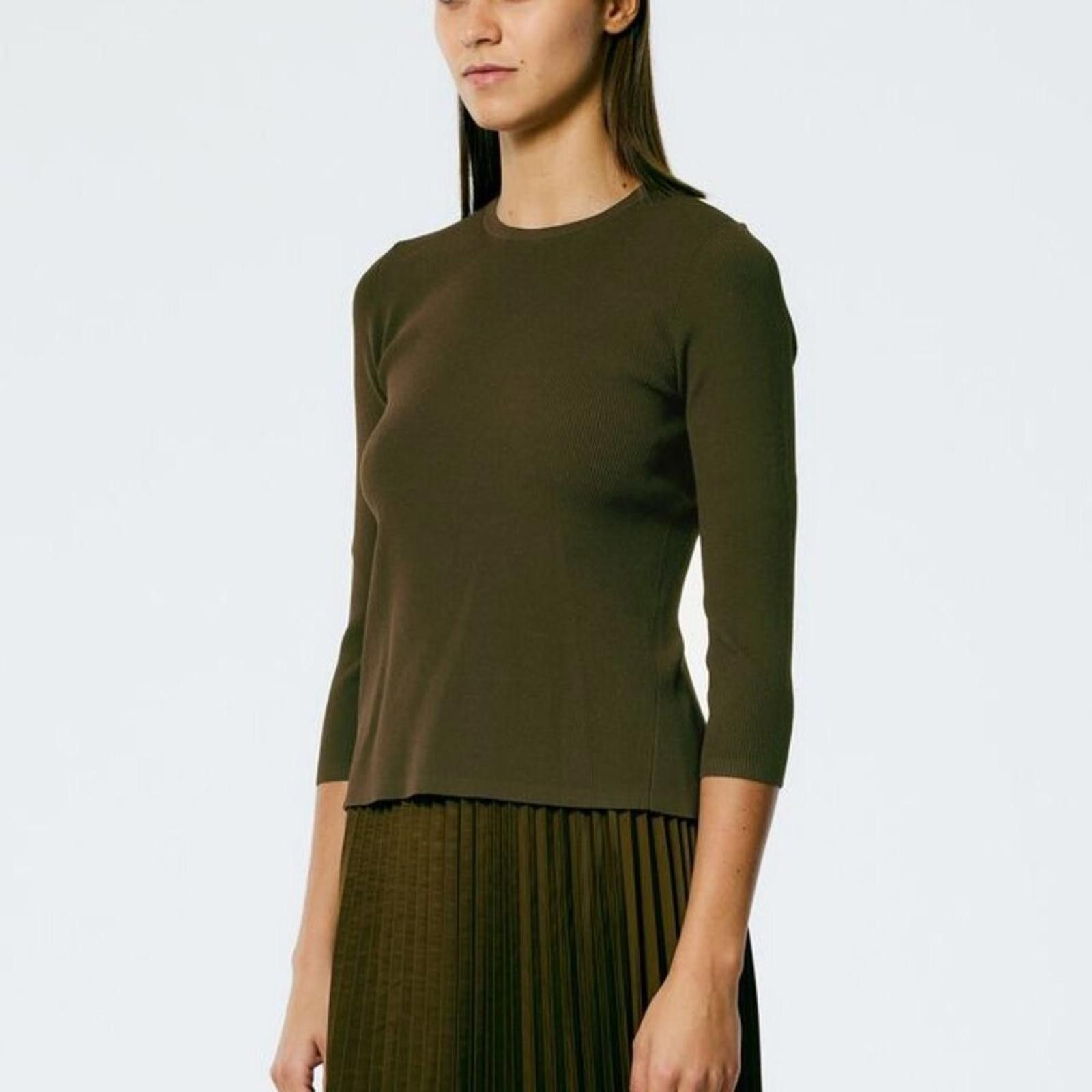 Tobias Birk Nielsen Tibi Giselle Stretch Sweater Circle Openback Pullover Size XL / US 12-14 / IT 48-50 - 5 Thumbnail