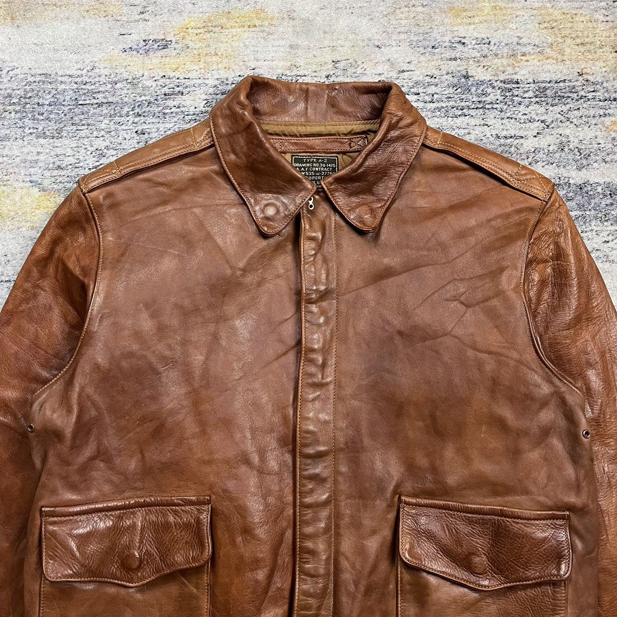 Buzz Rickson's × The Real McCoy's × Toyo Enterprises Hand Aniline Wax Finished Type A-2 horsehide leather jacket Size US M / EU 48-50 / 2 - 5 Thumbnail
