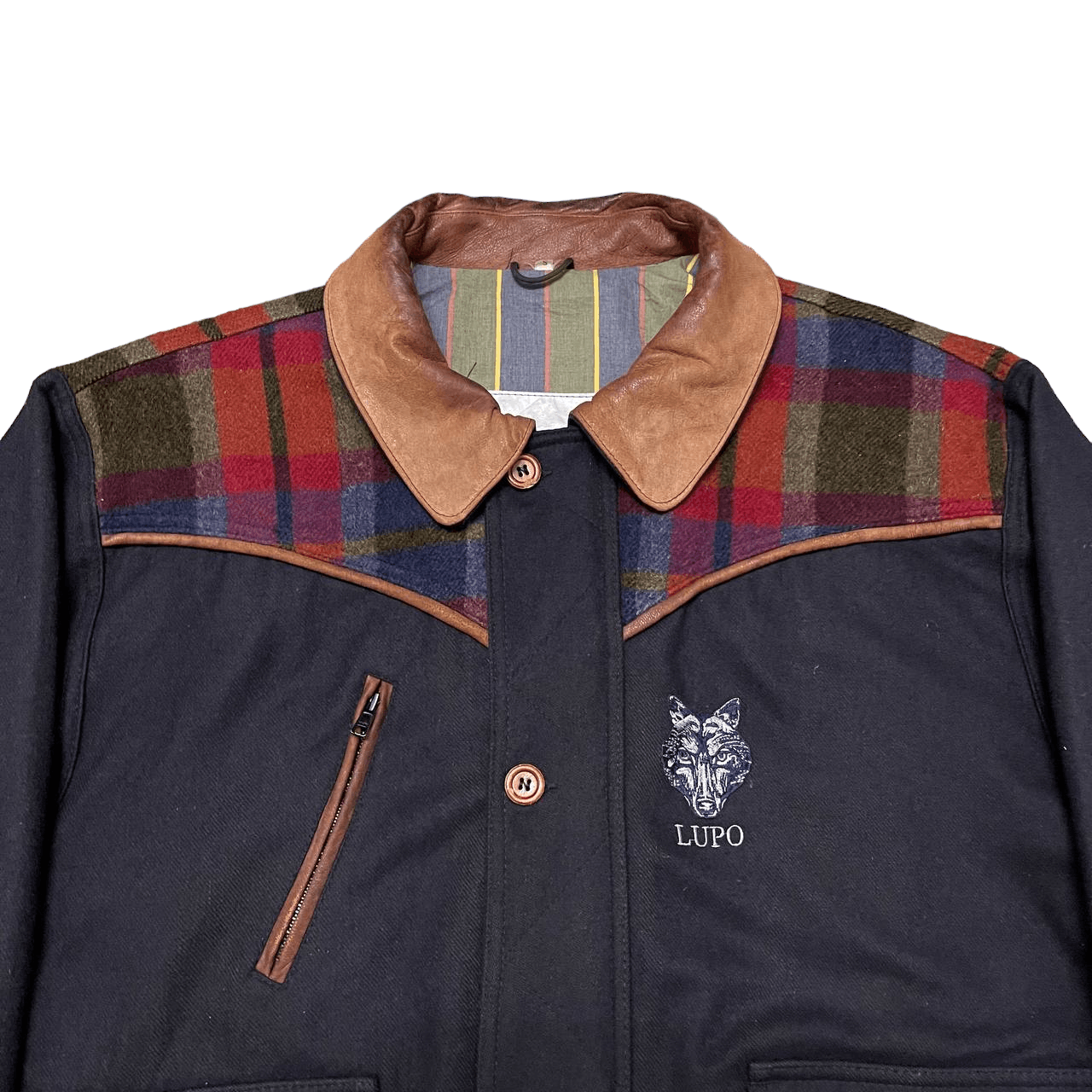 Vintage Vintage Lupo As Wool Bomber Style Jacket Made in Norway Size US M / EU 48-50 / 2 - 2 Thumbnail