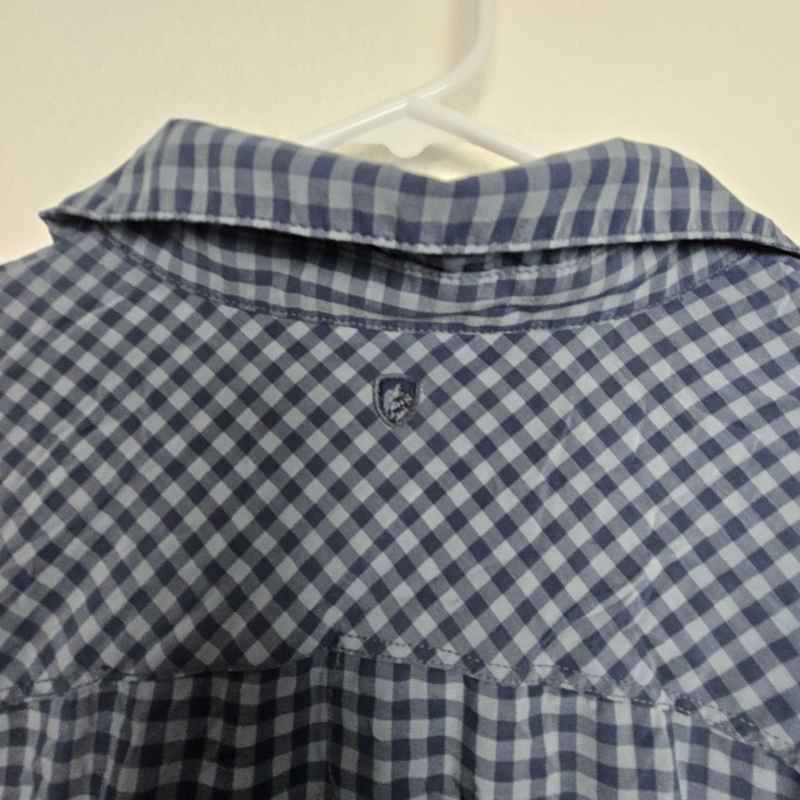 Kuhl Kuhl Shirt Blue Checker Shirt Button Front XL Zip Pocket Size US XL / EU 56 / 4 - 10 Thumbnail