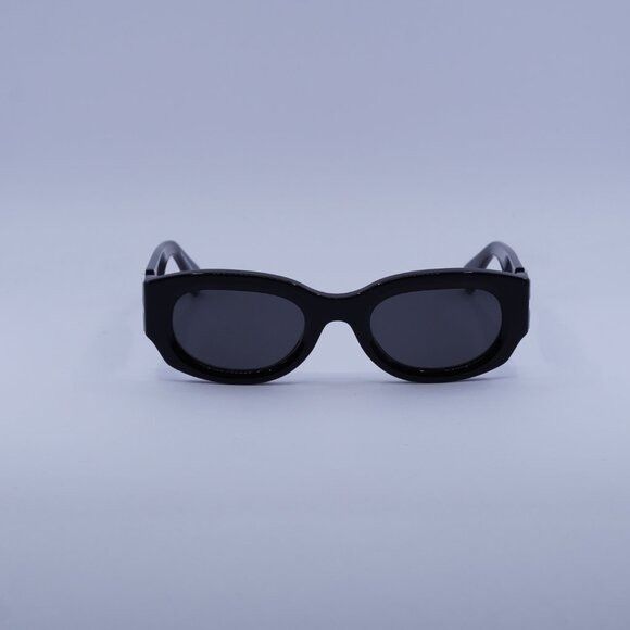 Off-White Off-White OERI14E PALMER 1007 Sunglasses Black Oval Frame Size ONE SIZE - 3 Thumbnail