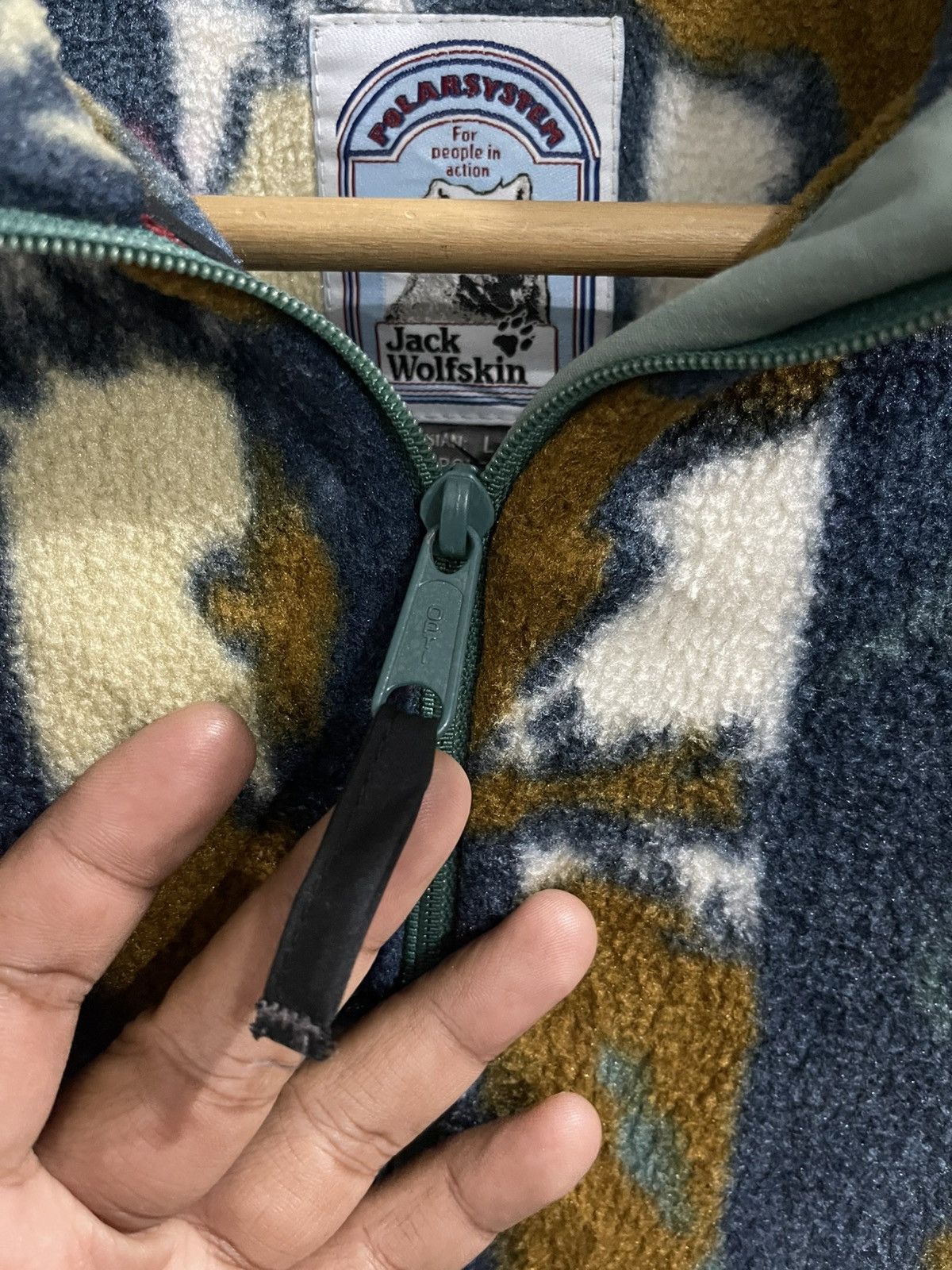 Jack Wolfskin Vintage Jack Wolfskin Fleece Half Zipper Jacket Size US L / EU 52-54 / 3 - 5 Thumbnail