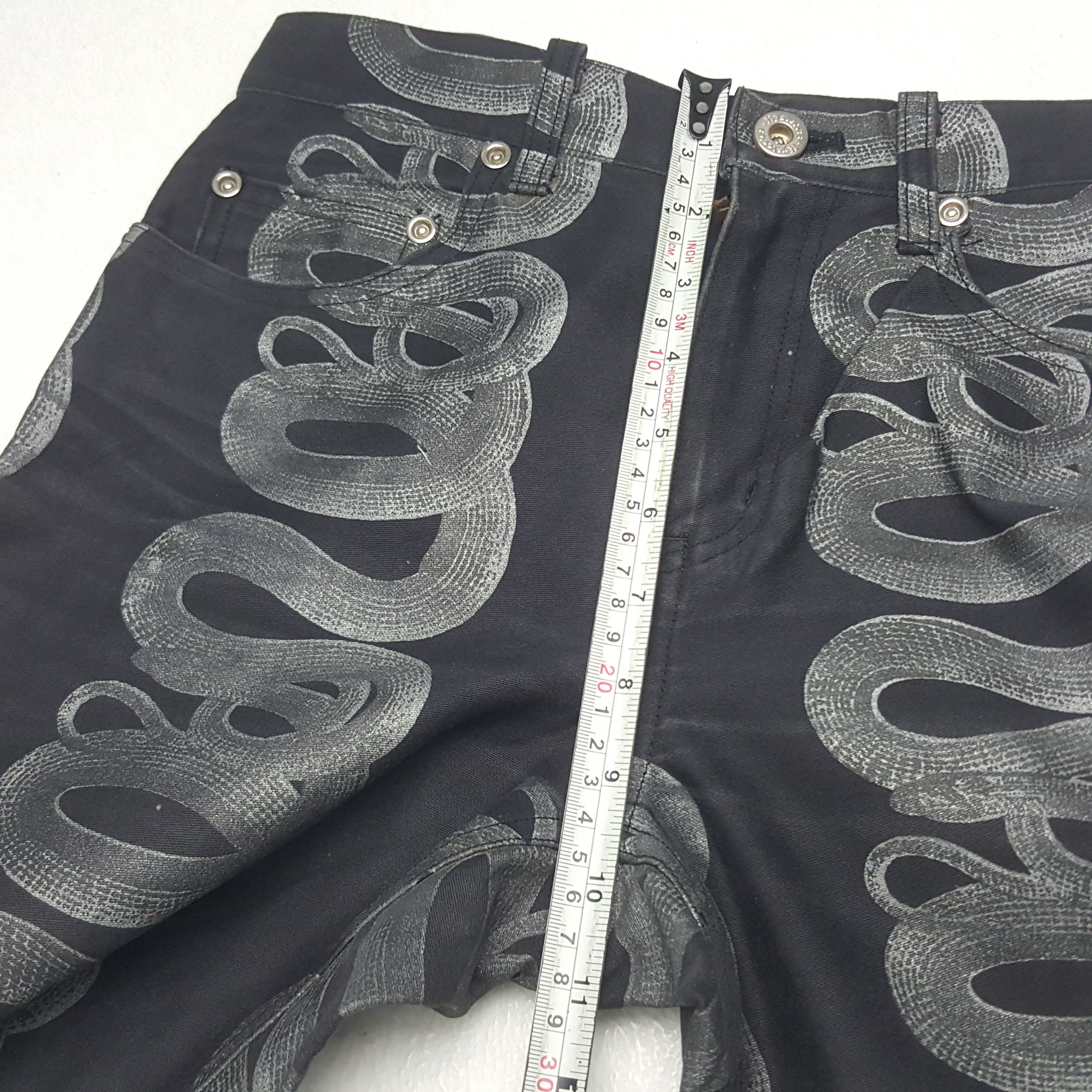 Hysteric Glamour × Japanese Brand × Vintage Vintage Hysteric Glamour Snake Art Japanese Denim Jeans Size 25" / US 0 / IT 36 - 8 Thumbnail