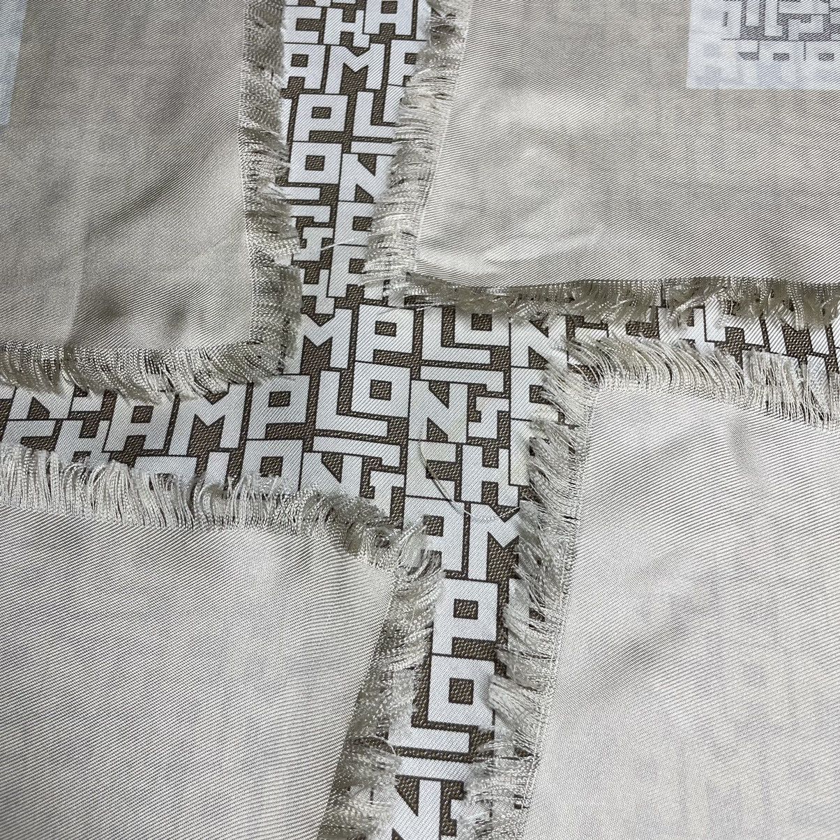 Longchamp Vintage Longchamp fully Monogram scarf Size ONE SIZE - 9 Thumbnail