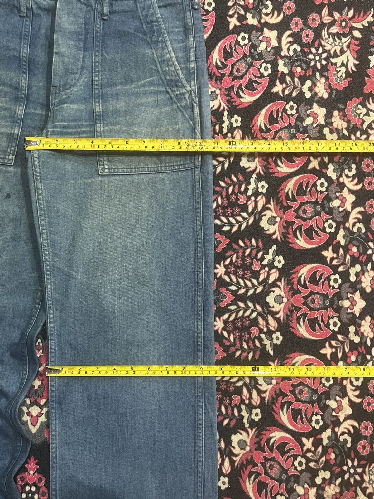 OMNIGOD Vintage Japanese Brand Omnigod Blue Washed Fatigue Pants Size US 30 / EU 46 - 14 Thumbnail